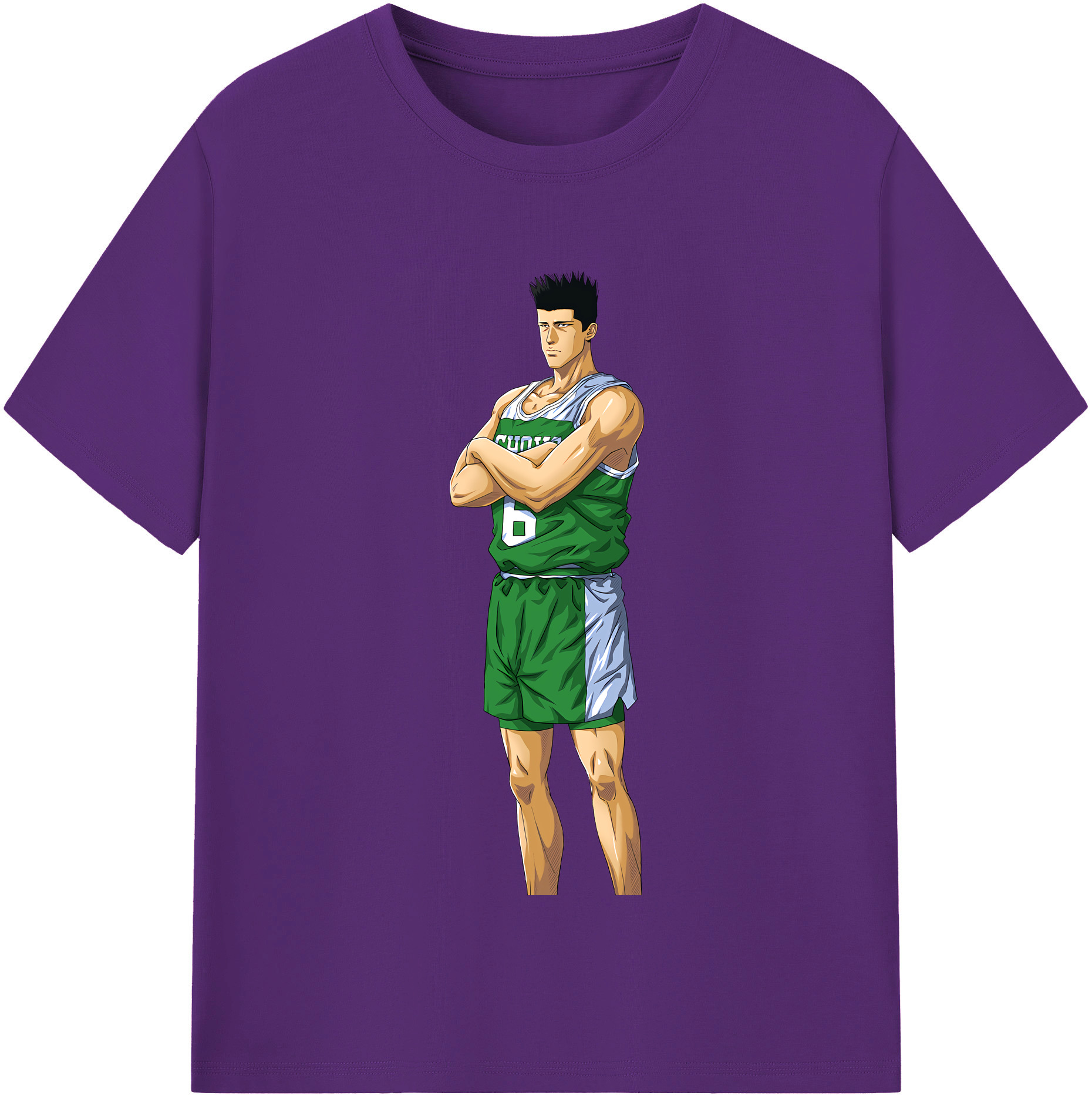 SLAM DUNK／スラムダンク 綿100％半袖Tシャツ（フロントプリント）
