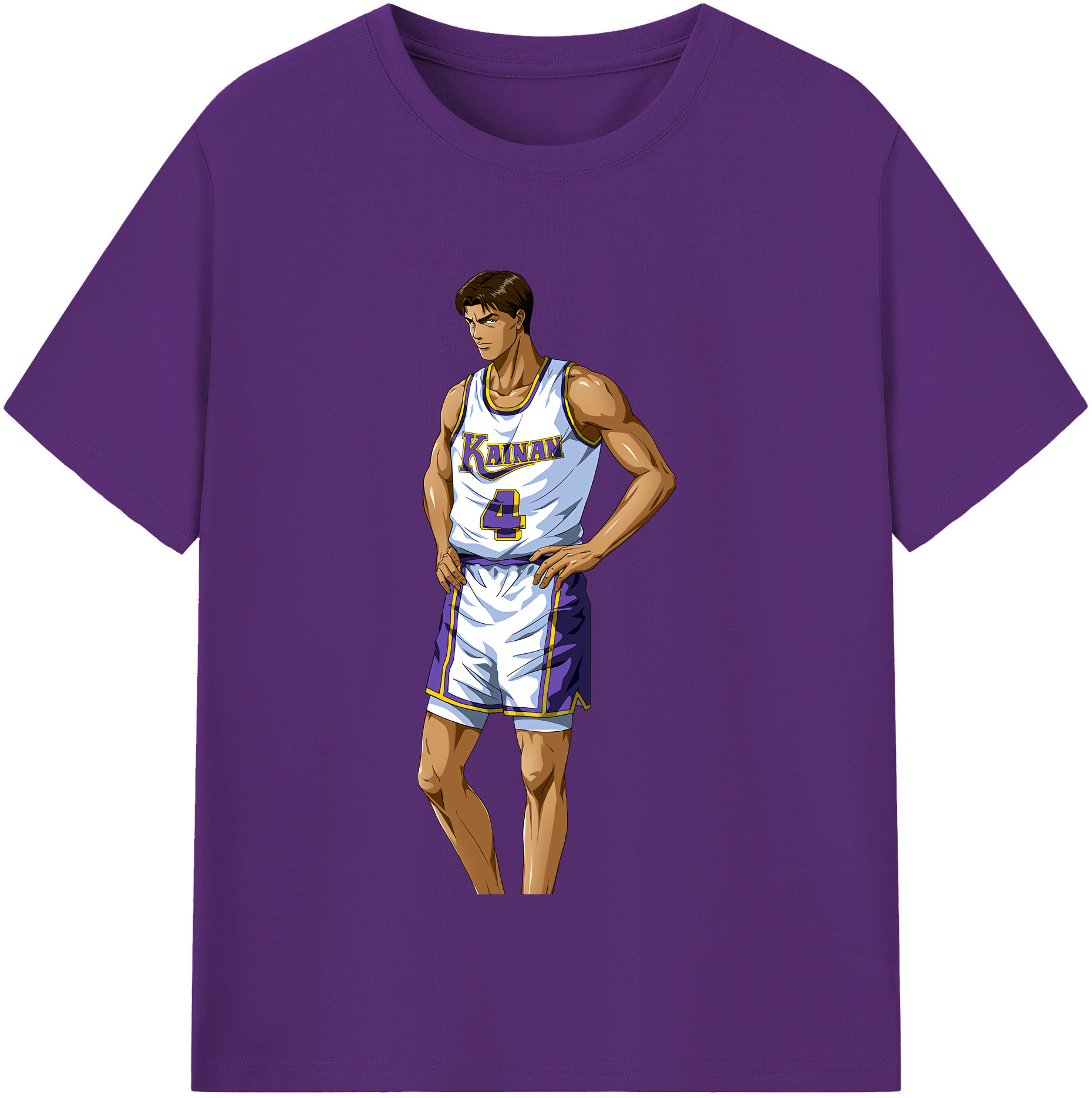 SLAM DUNK／スラムダンク 綿100％半袖Tシャツ（フロントプリント）