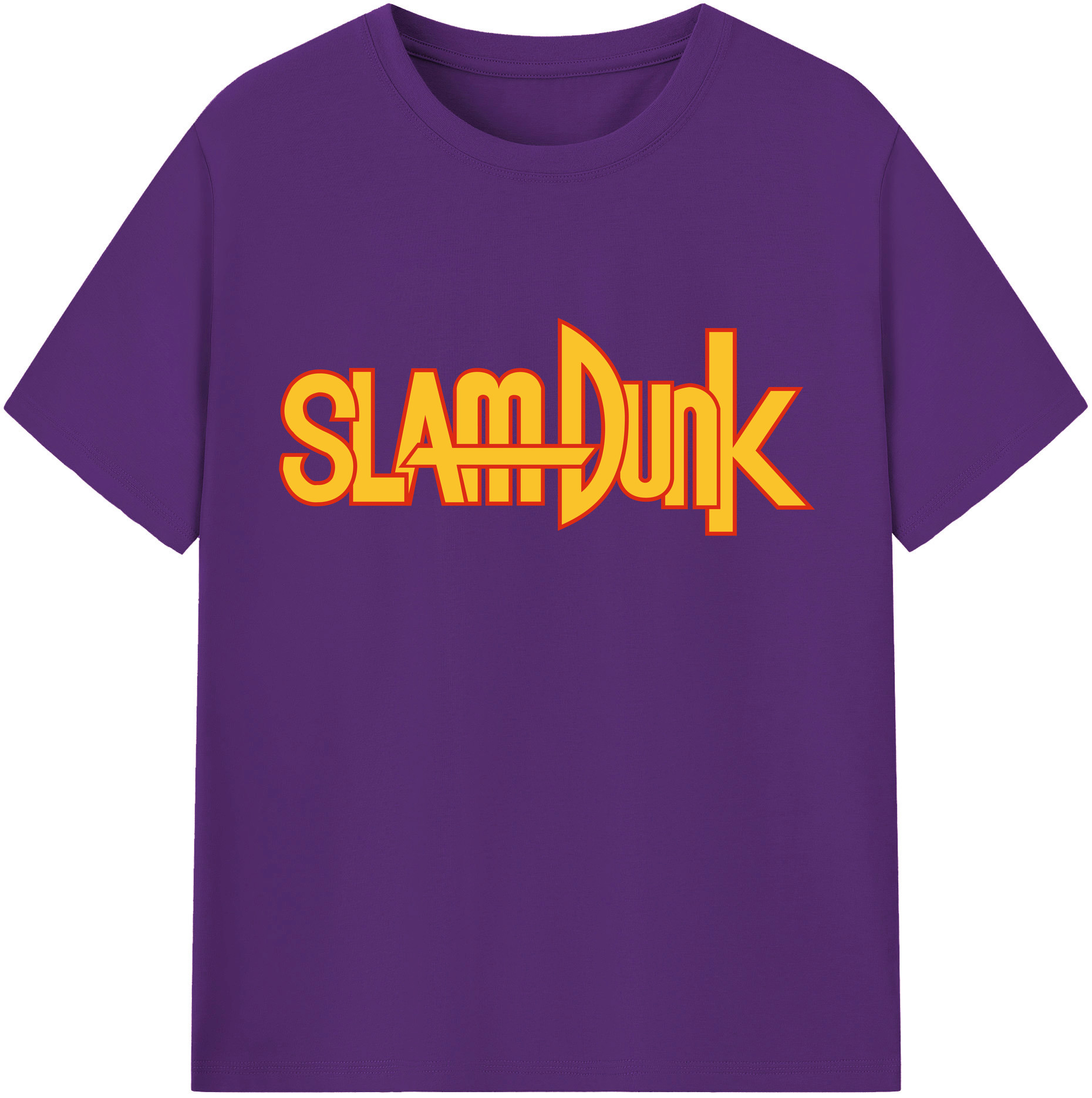 SLAM DUNK／スラムダンク 綿100％半袖Tシャツ（フロントプリント）