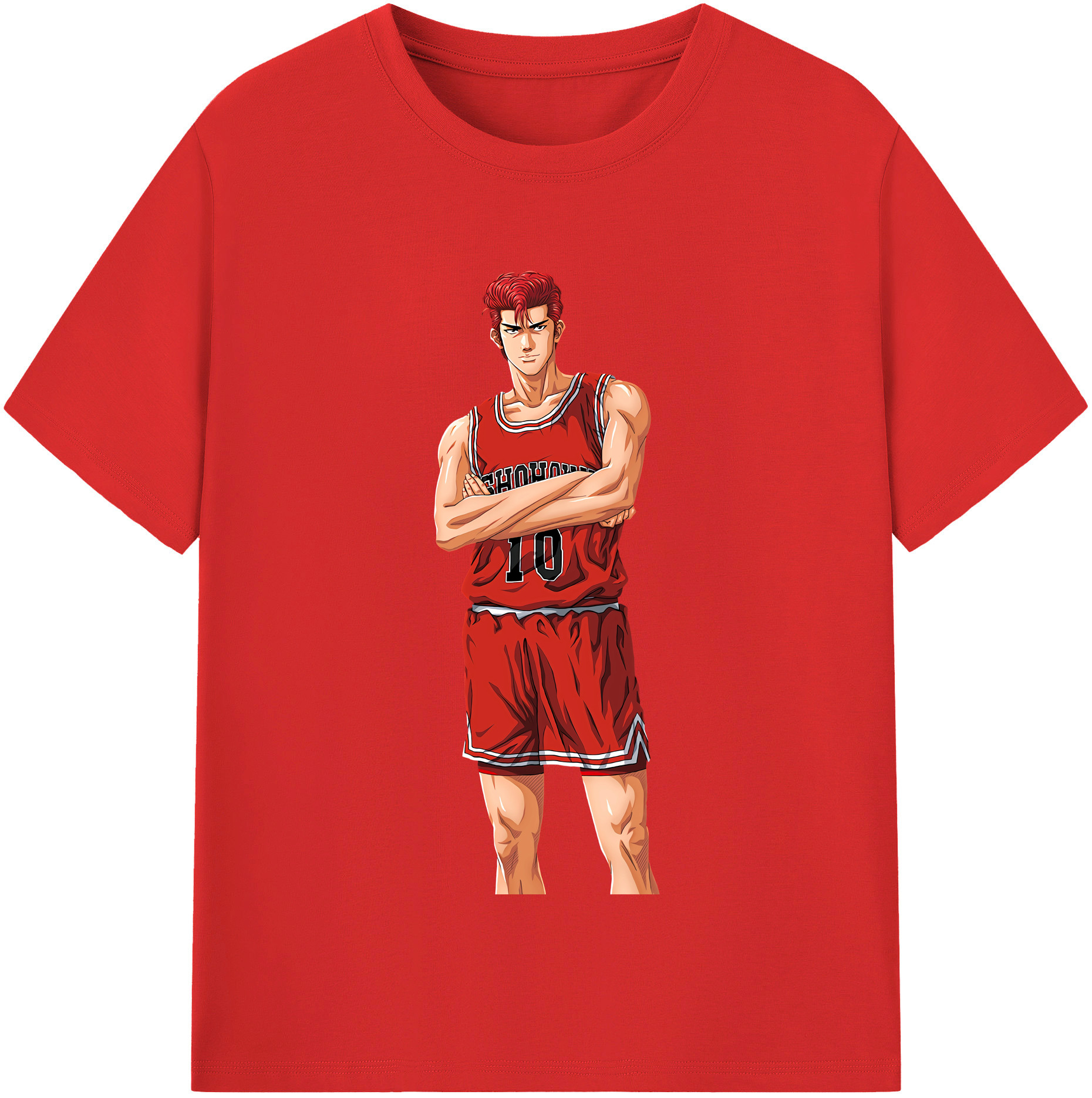 SLAM DUNK／スラムダンク 綿100％半袖Tシャツ（フロントプリント）