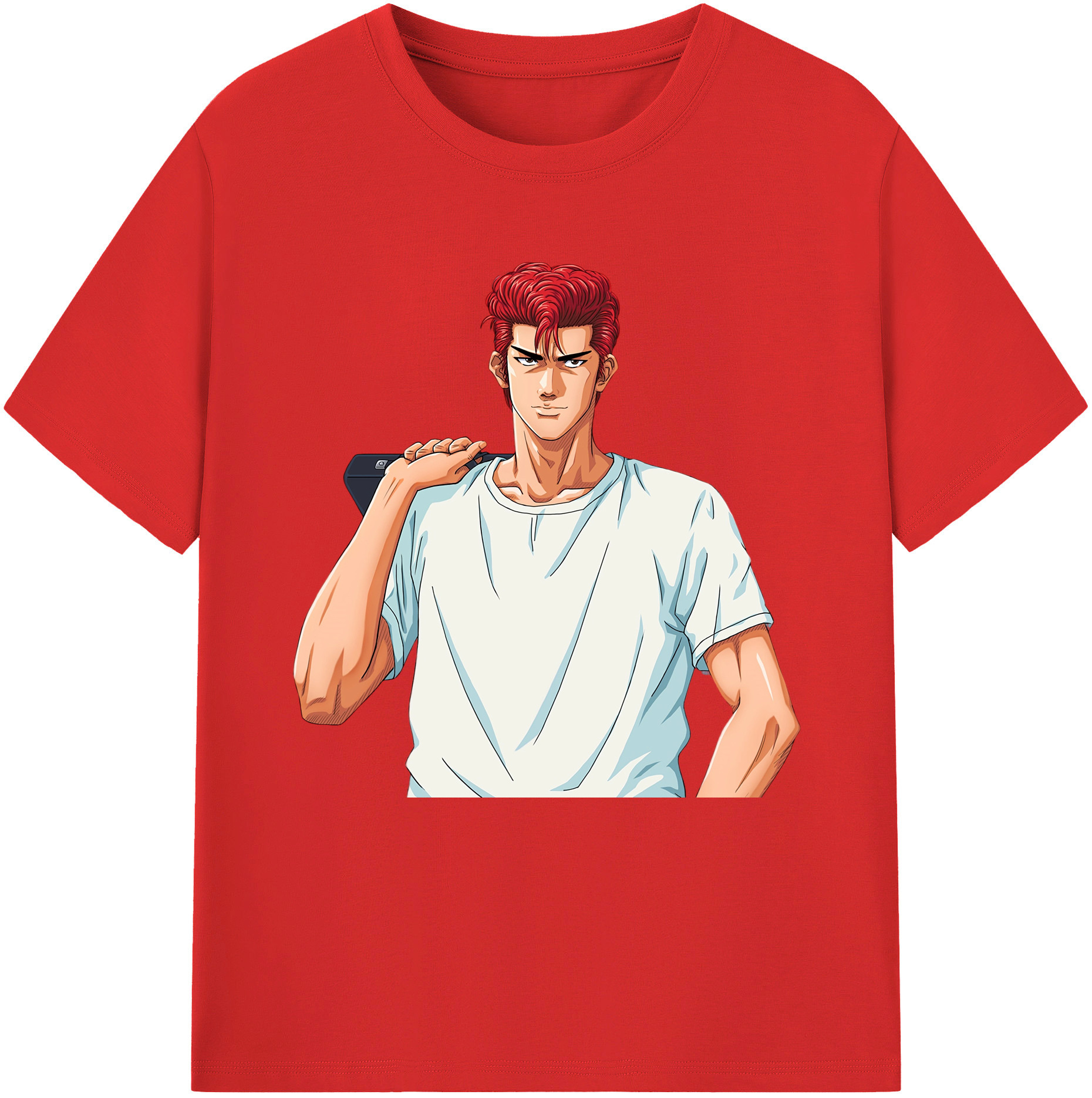 SLAM DUNK／スラムダンク 綿100％半袖Tシャツ（フロントプリント）