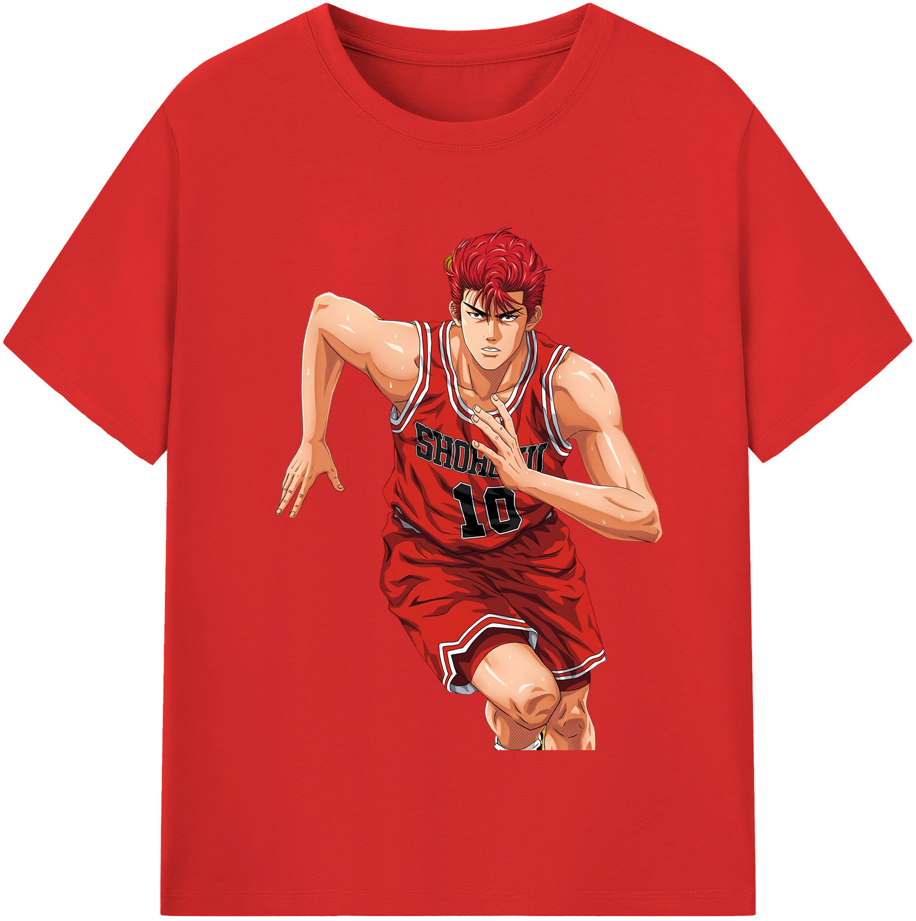 SLAM DUNK／スラムダンク 綿100％半袖Tシャツ（フロントプリント）