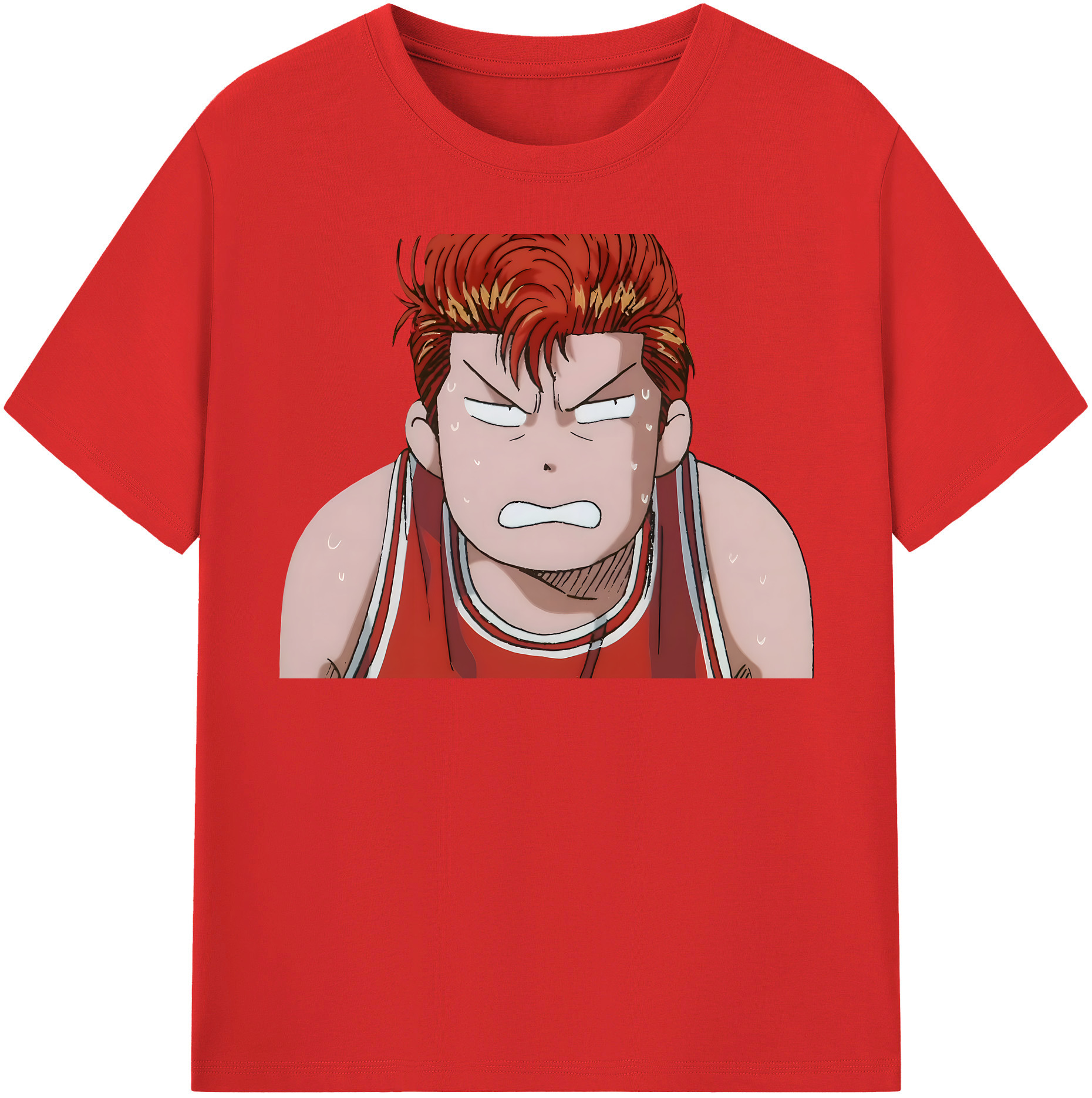 SLAM DUNK／スラムダンク 綿100％半袖Tシャツ（フロントプリント）