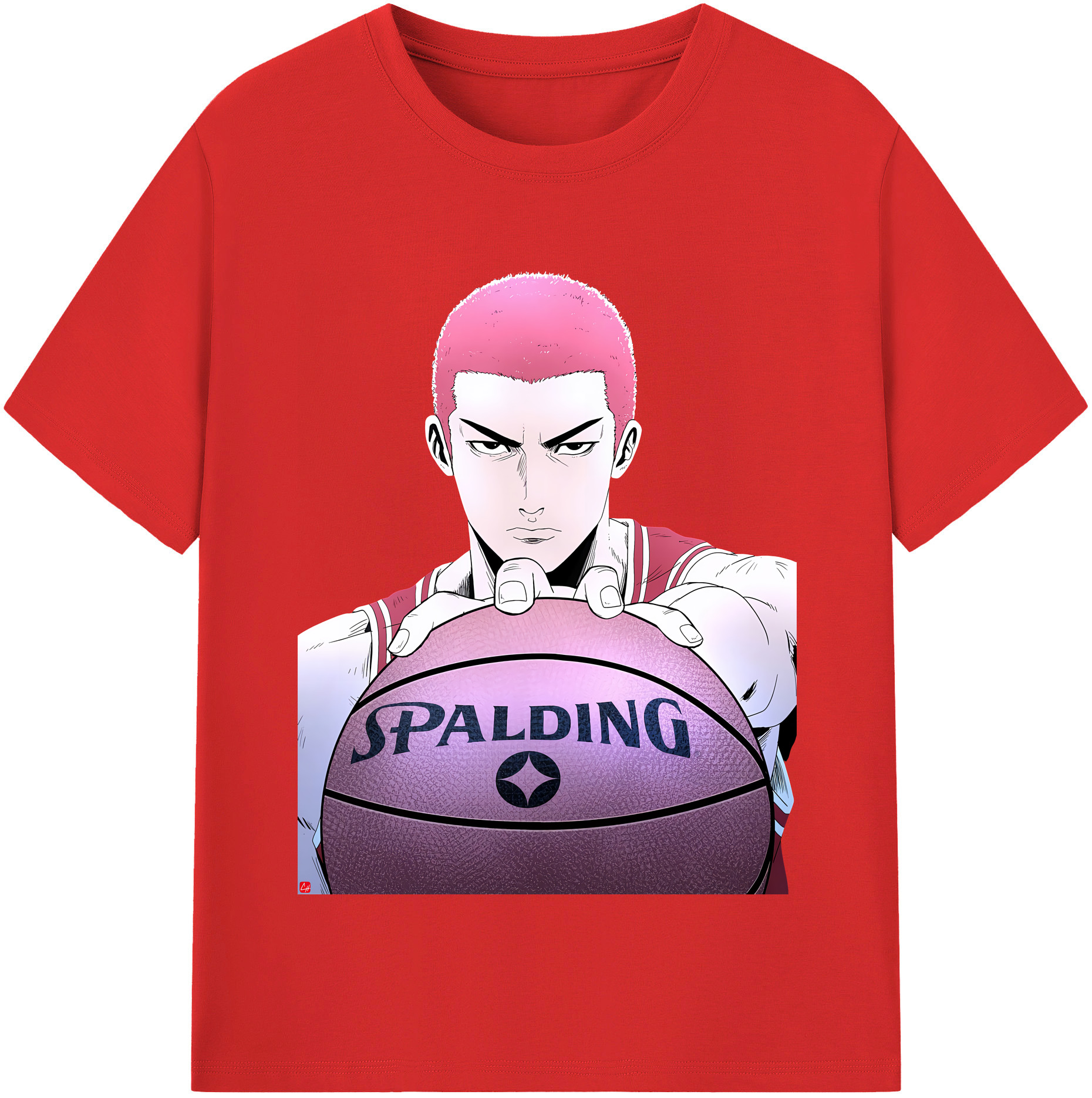 SLAM DUNK／スラムダンク 綿100％半袖Tシャツ（フロントプリント）
