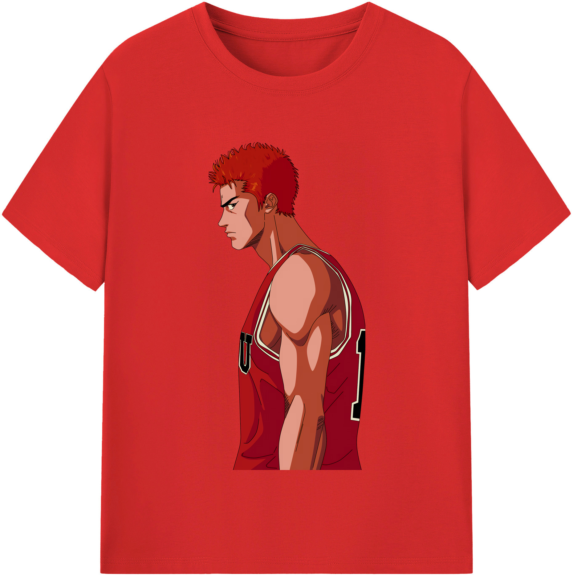SLAM DUNK／スラムダンク 綿100％半袖Tシャツ（フロントプリント）