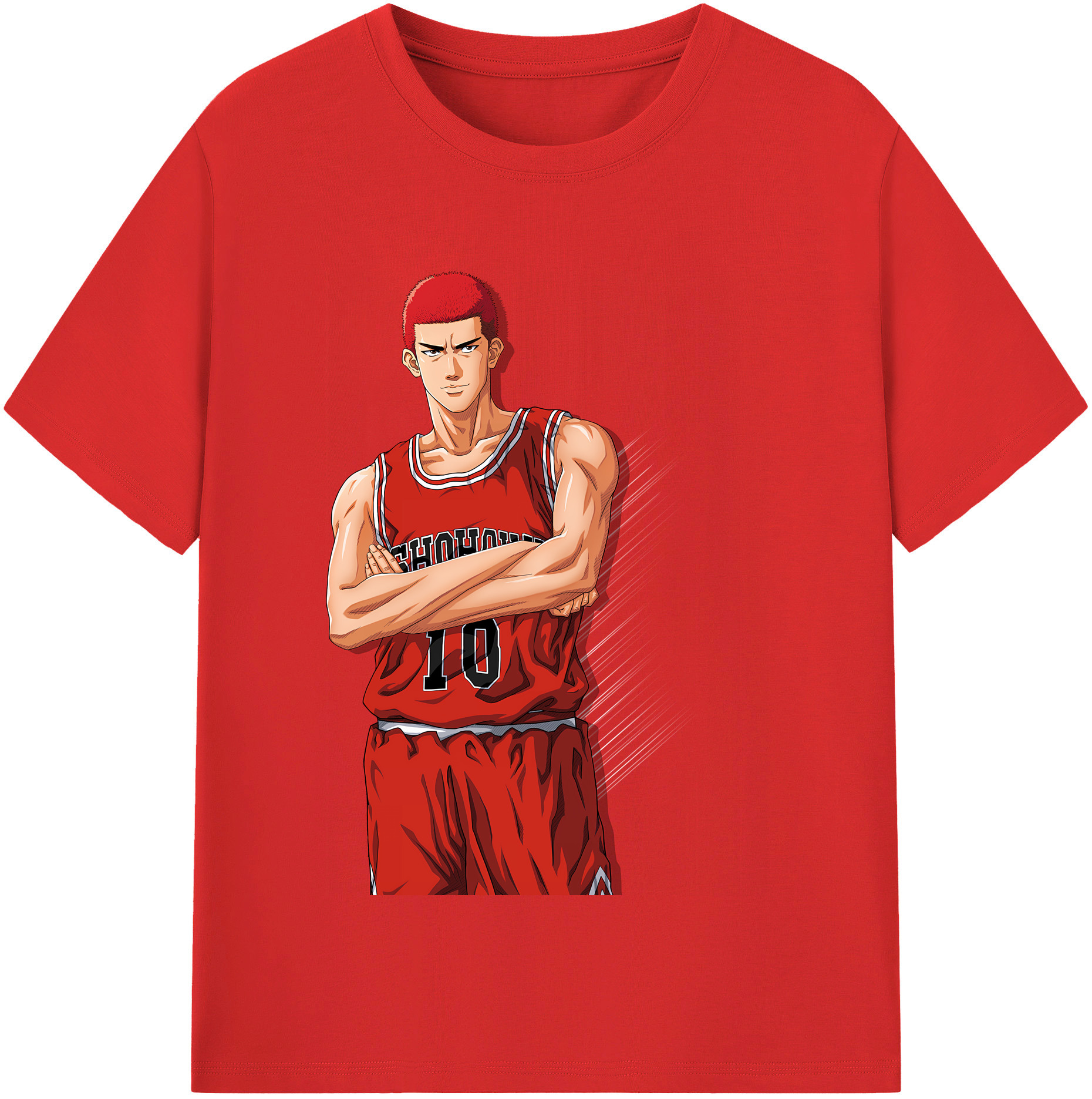 SLAM DUNK／スラムダンク 綿100％半袖Tシャツ（フロントプリント）