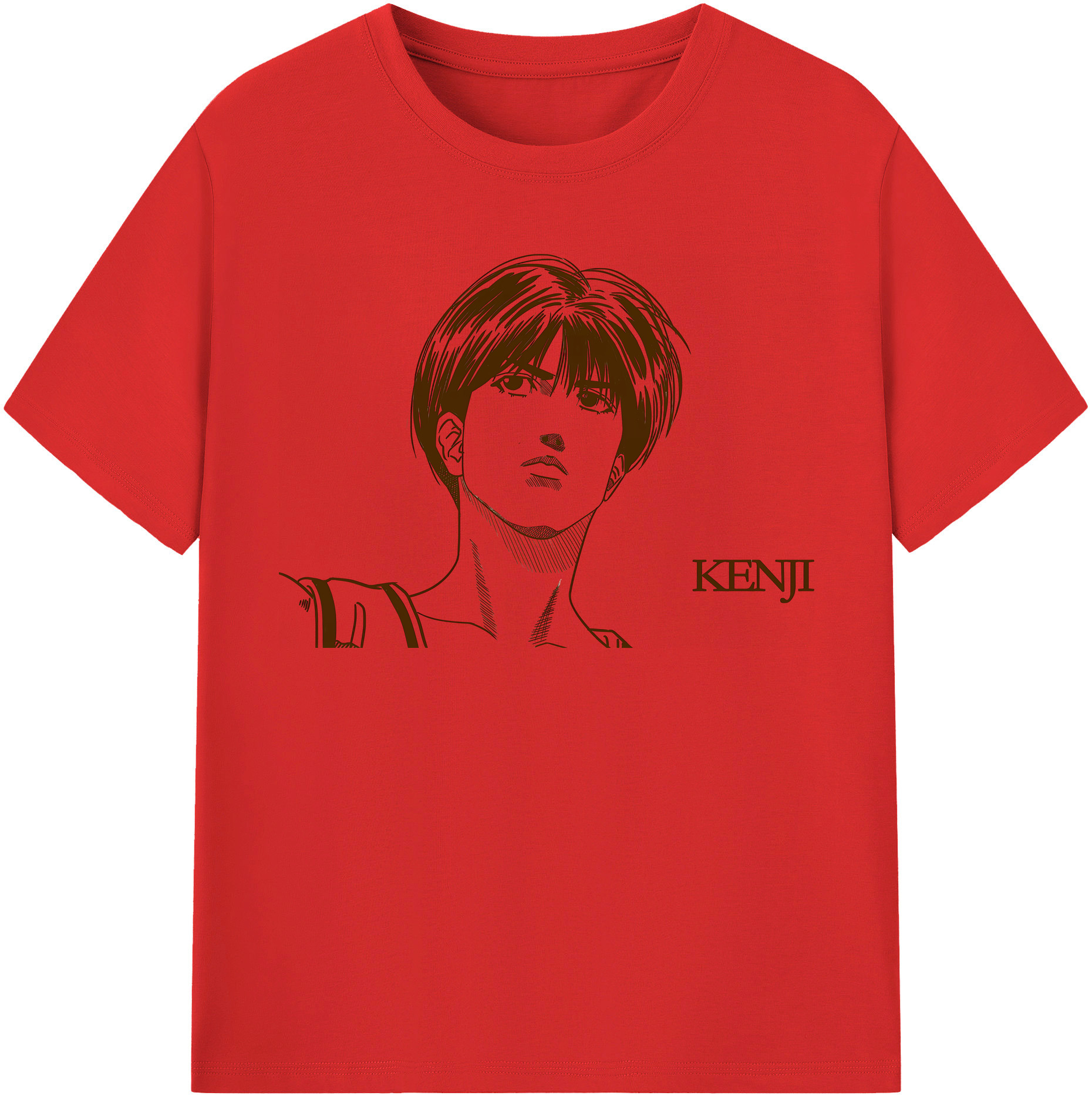 SLAM DUNK／スラムダンク 綿100％半袖Tシャツ（フロントプリント）