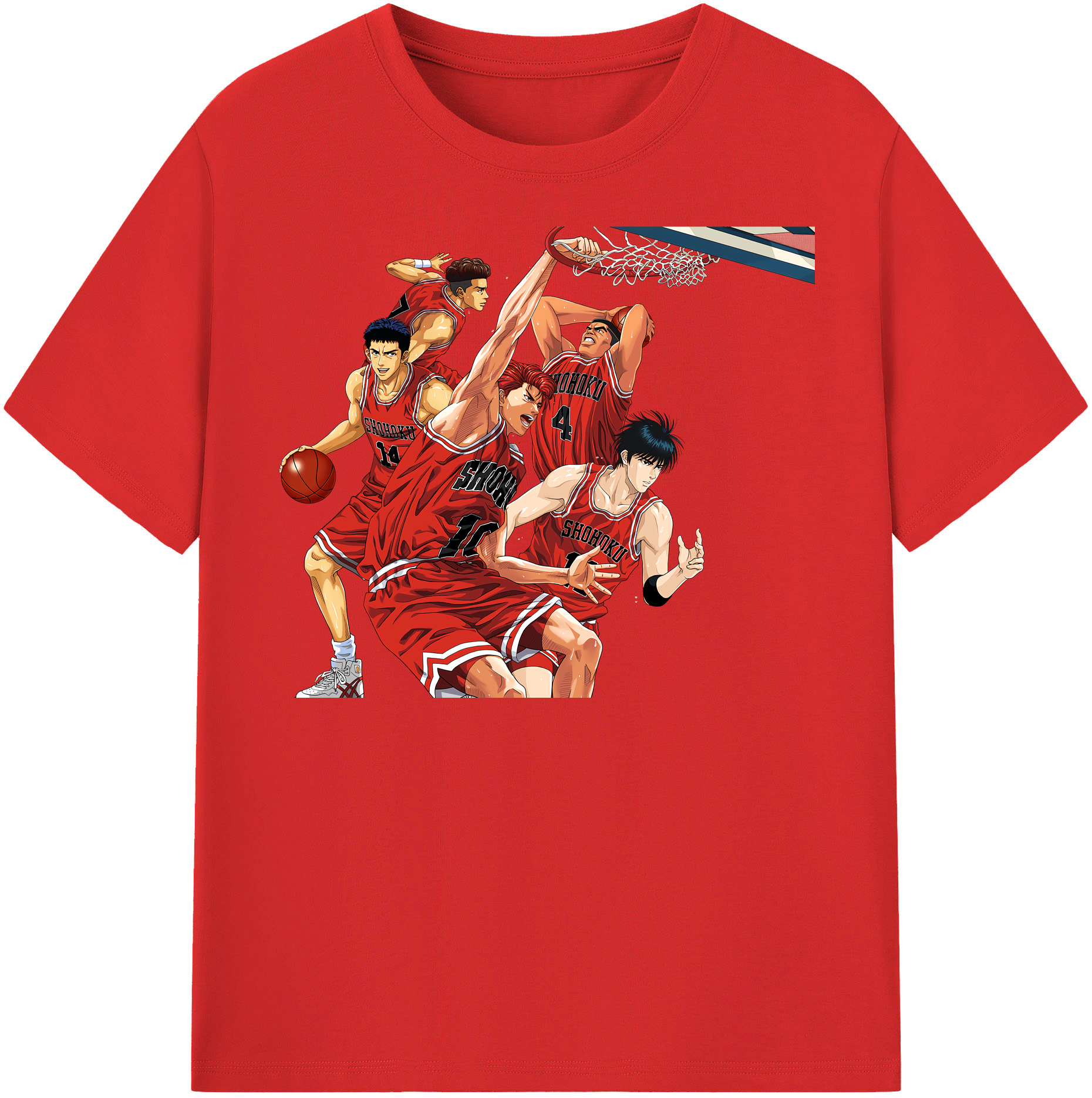 （画像用） SLAM DUNK／スラムダンク 綿100％半袖Tシャツ（フロントプリント）