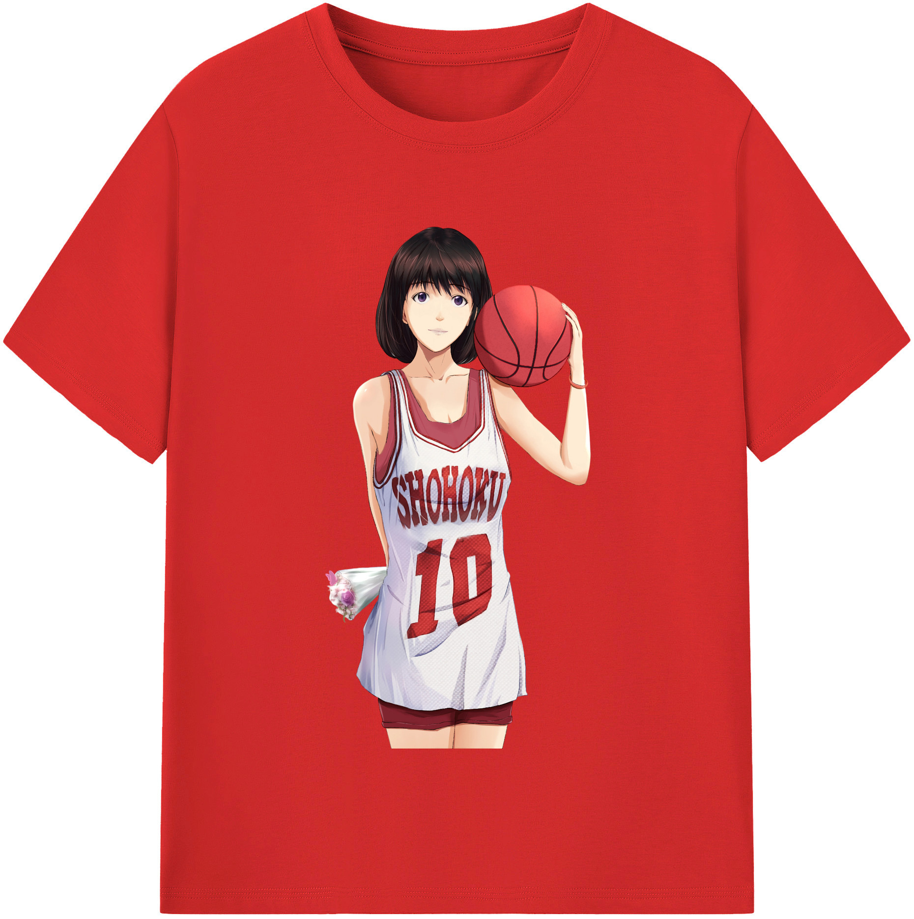 SLAM DUNK／スラムダンク 綿100％半袖Tシャツ（フロントプリント）