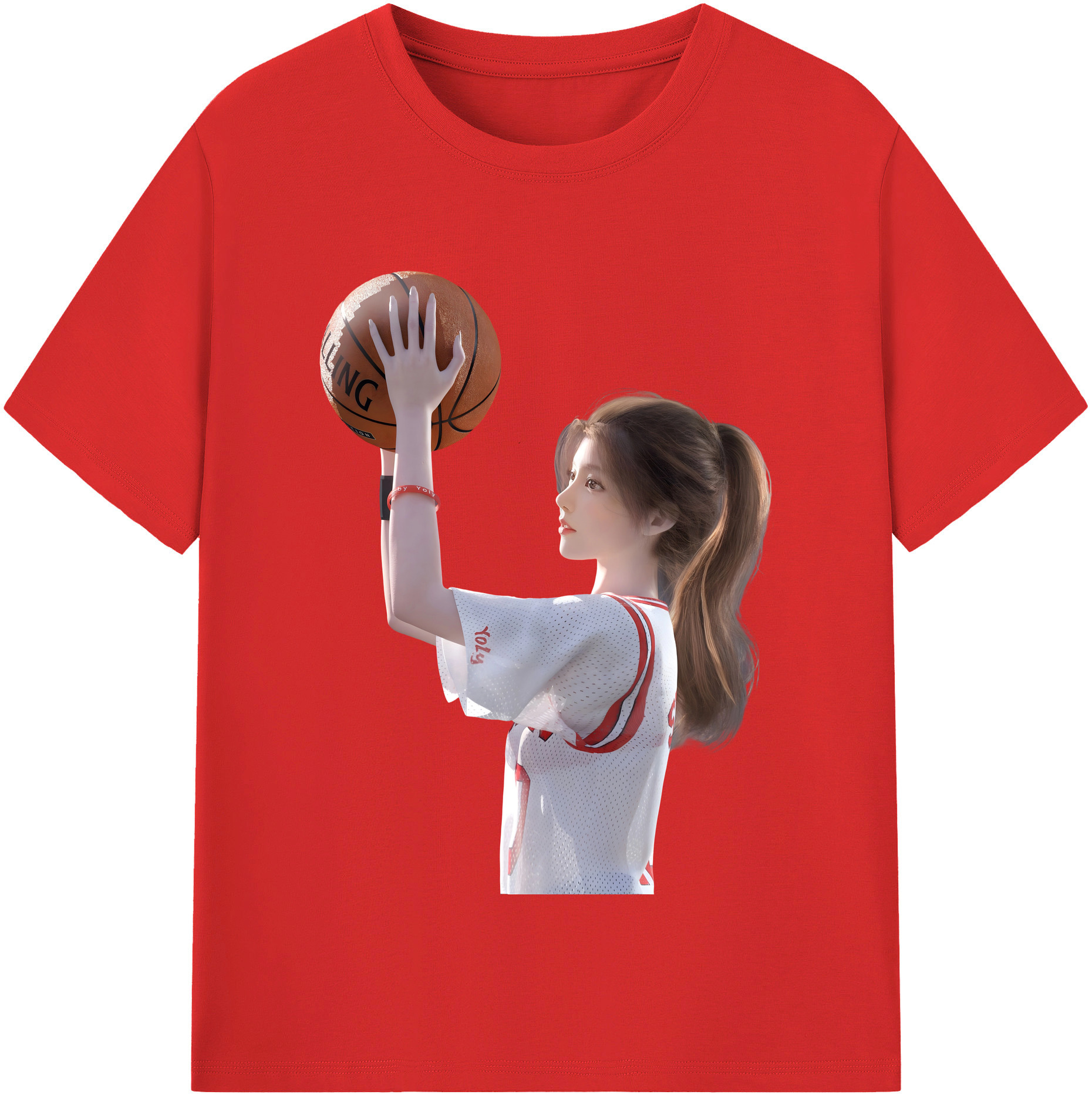 SLAM DUNK／スラムダンク 綿100％半袖Tシャツ（フロントプリント）