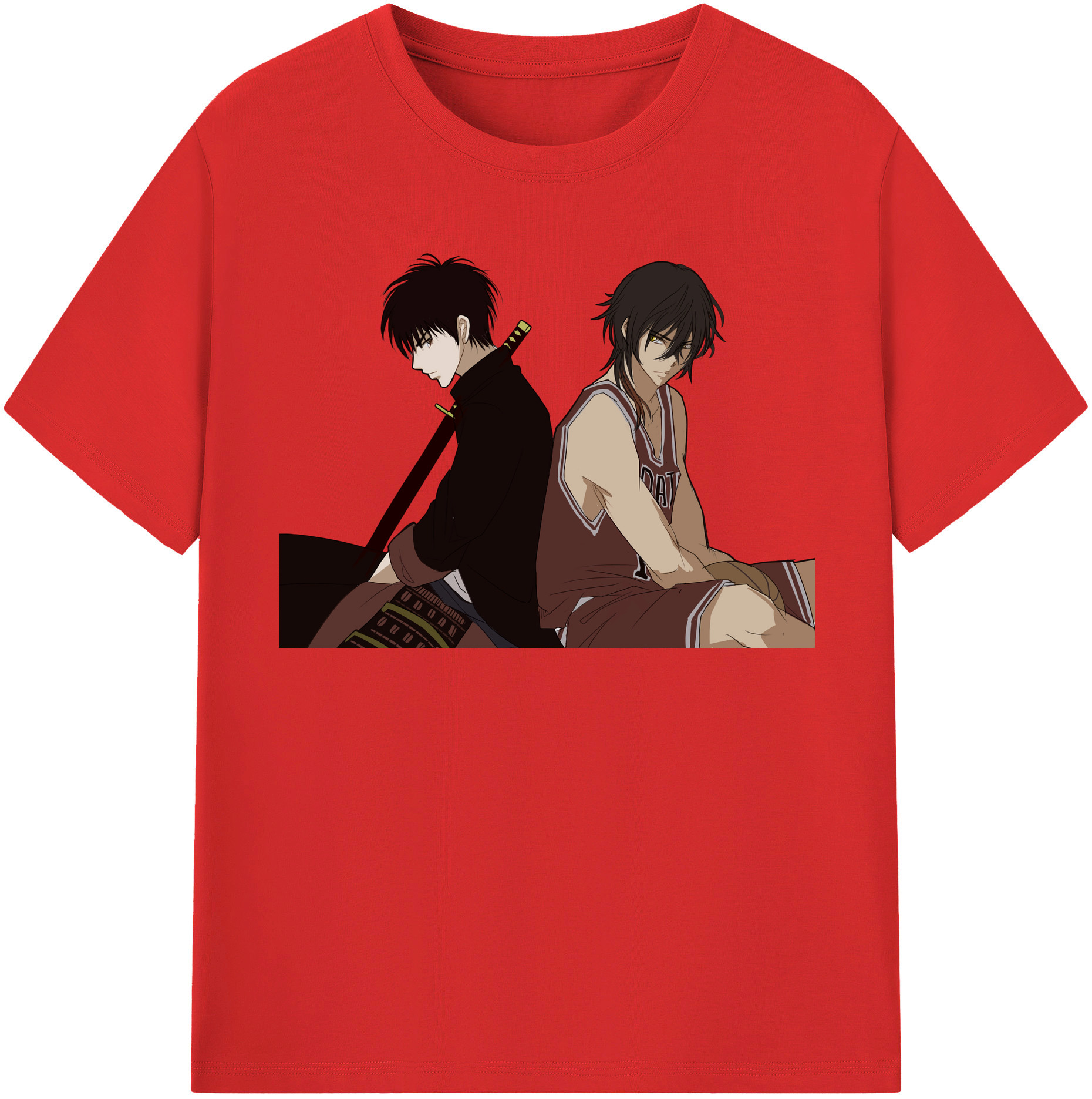 SLAM DUNK／スラムダンク 綿100％半袖Tシャツ（フロントプリント）