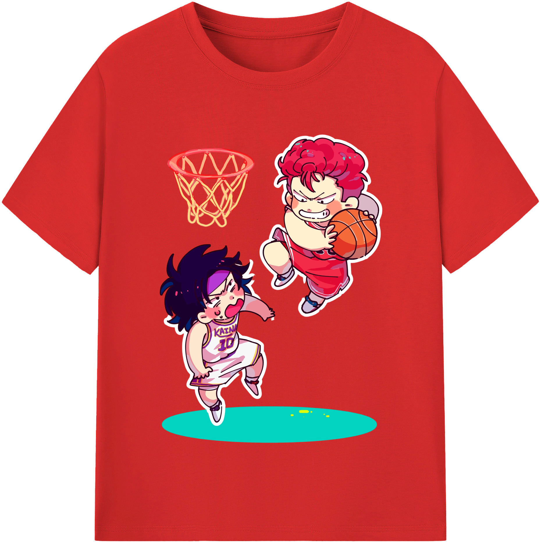 （画像用） SLAM DUNK／スラムダンク 綿100％半袖Tシャツ（フロントプリント）