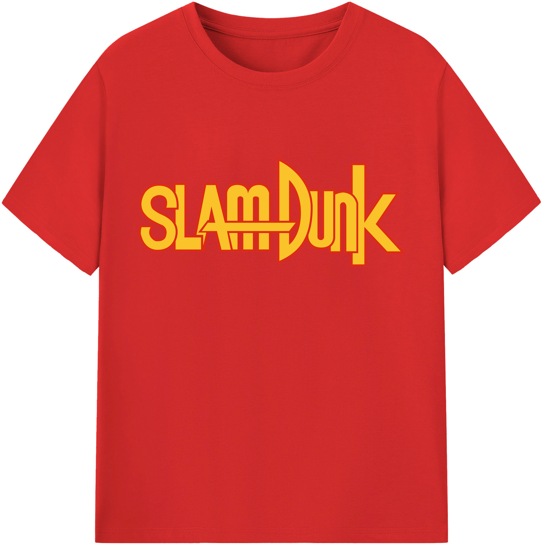 SLAM DUNK／スラムダンク 綿100％半袖Tシャツ（フロントプリント）