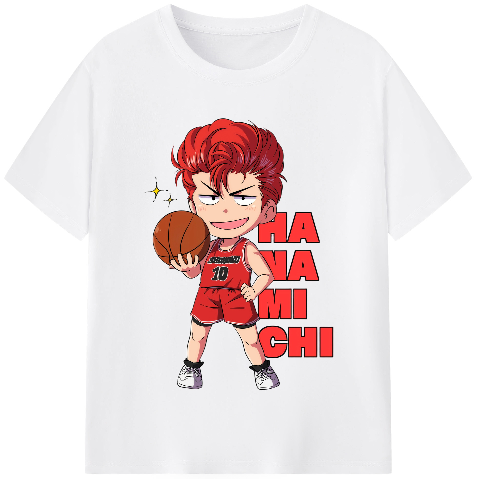 SLAM DUNK／スラムダンク 綿100％半袖Tシャツ（フロントプリント）