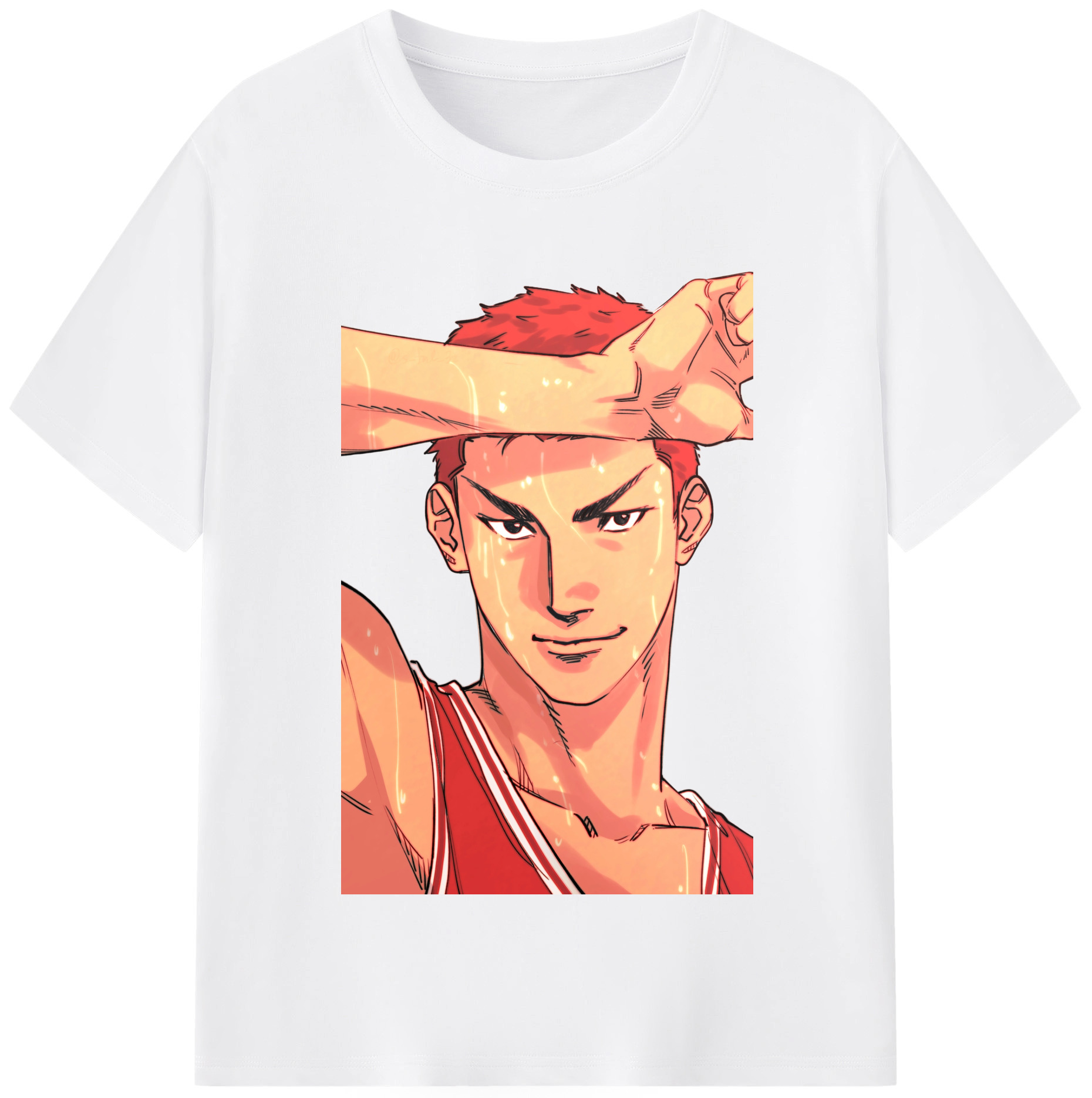 SLAM DUNK／スラムダンク 綿100％半袖Tシャツ（フロントプリント）