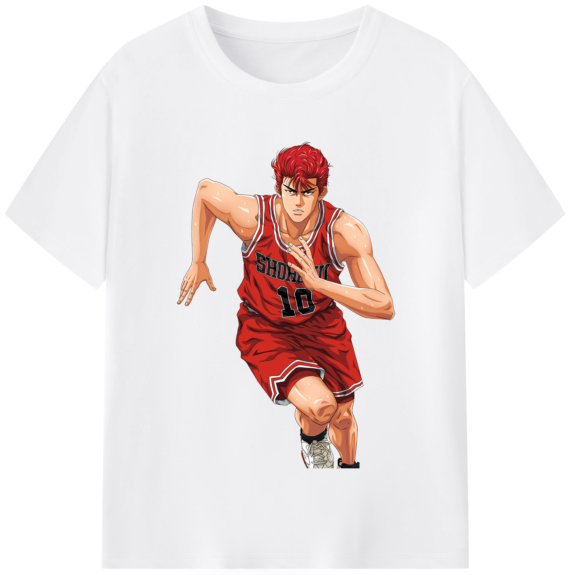 SLAM DUNK／スラムダンク 綿100％半袖Tシャツ（フロントプリント）