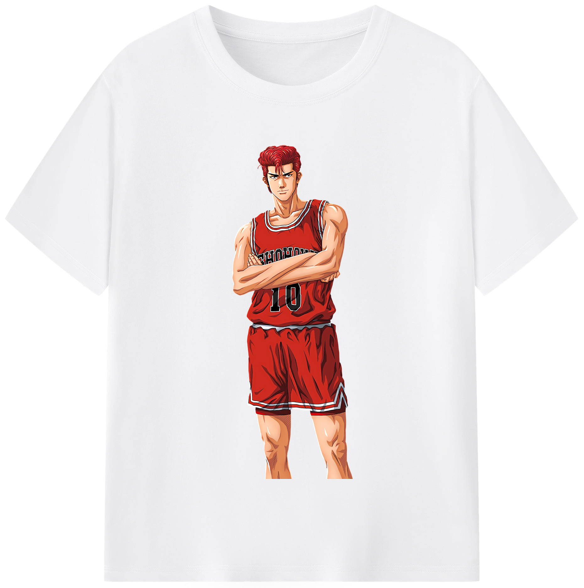 SLAM DUNK／スラムダンク 綿100％半袖Tシャツ（フロントプリント）