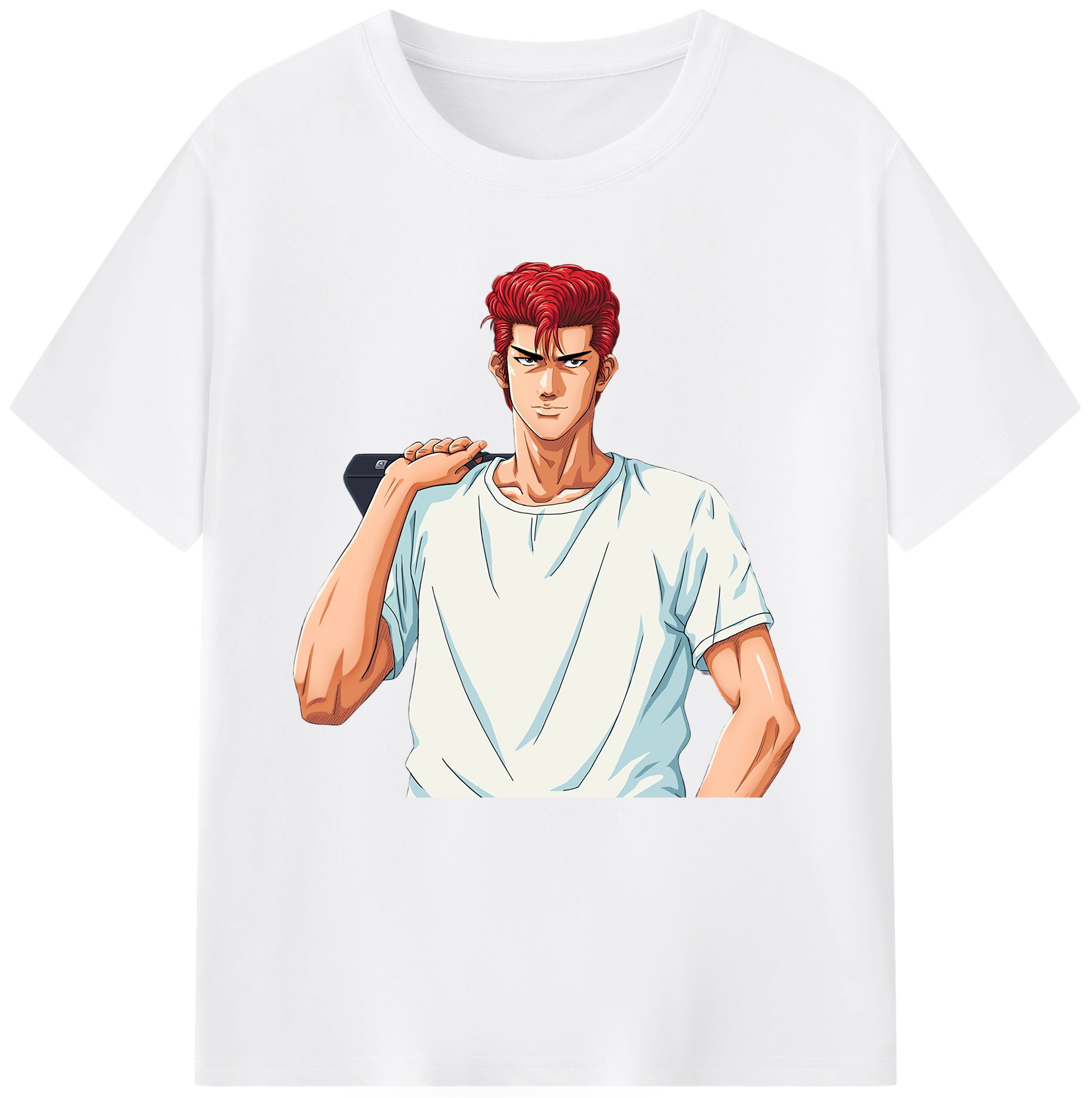SLAM DUNK／スラムダンク 綿100％半袖Tシャツ（フロントプリント）