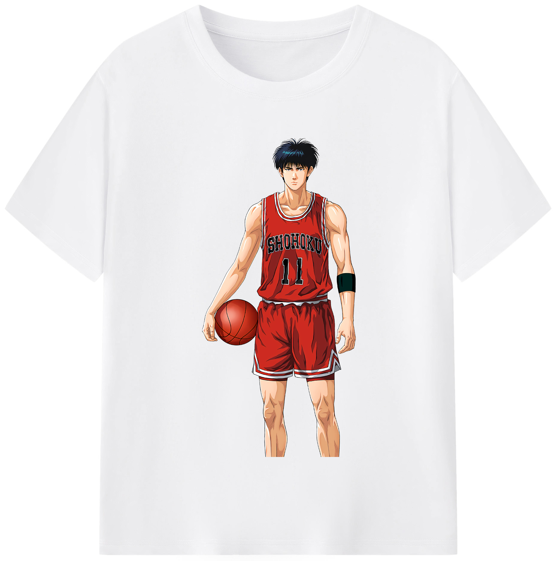 SLAM DUNK／スラムダンク 綿100％半袖Tシャツ（フロントプリント）