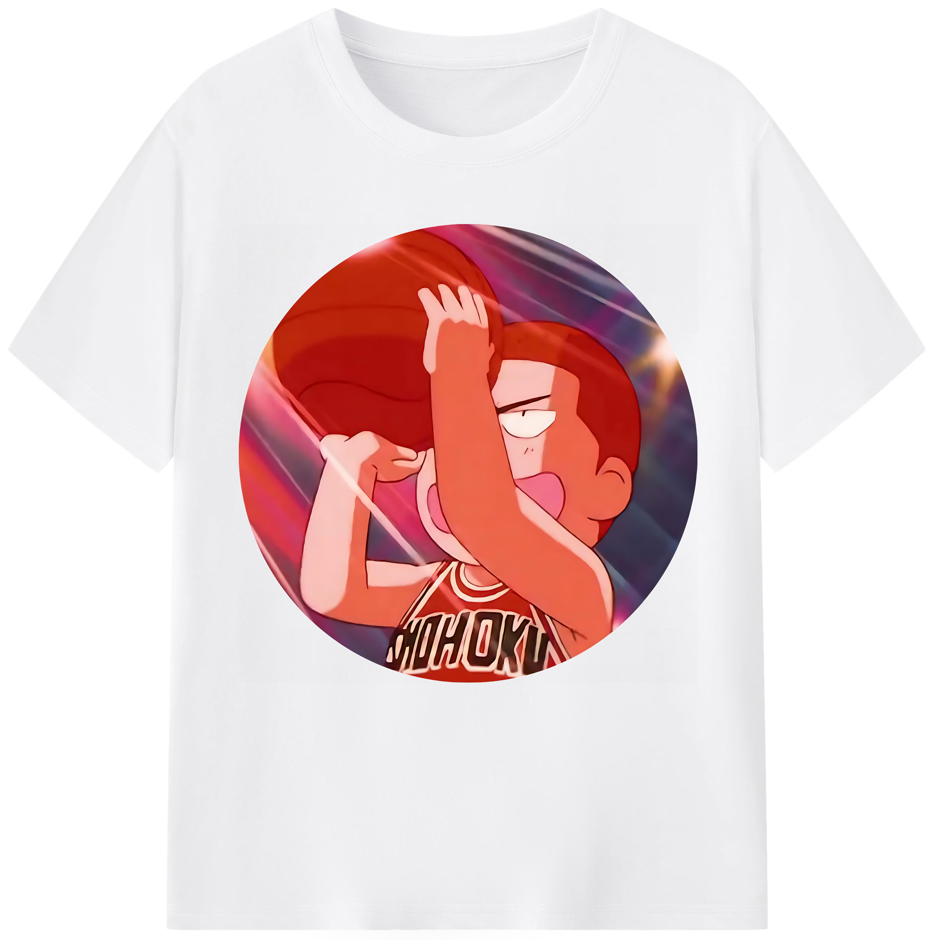 SLAM DUNK／スラムダンク 綿100％半袖Tシャツ（フロントプリント）