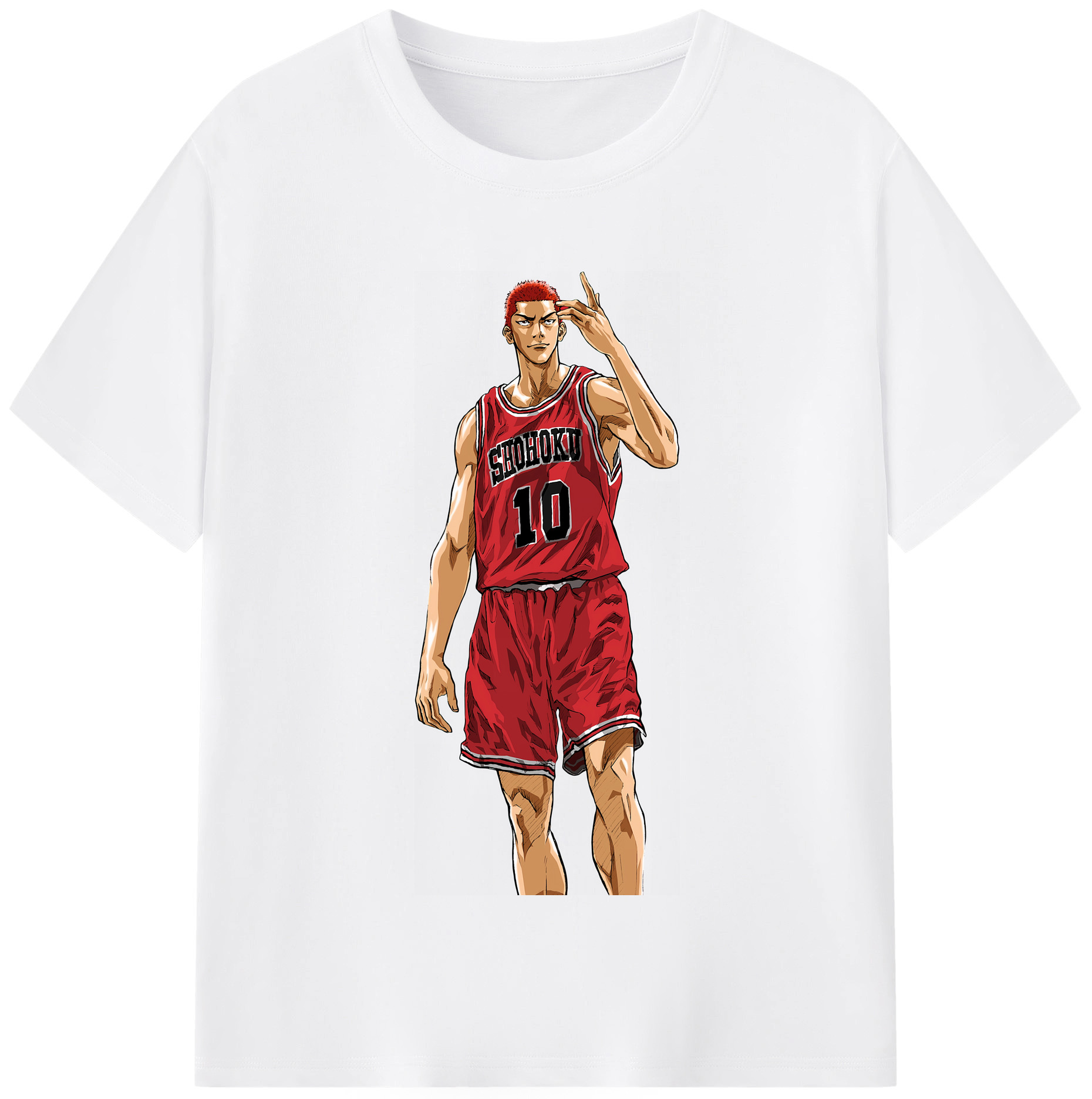 SLAM DUNK／スラムダンク 綿100％半袖Tシャツ（フロントプリント）