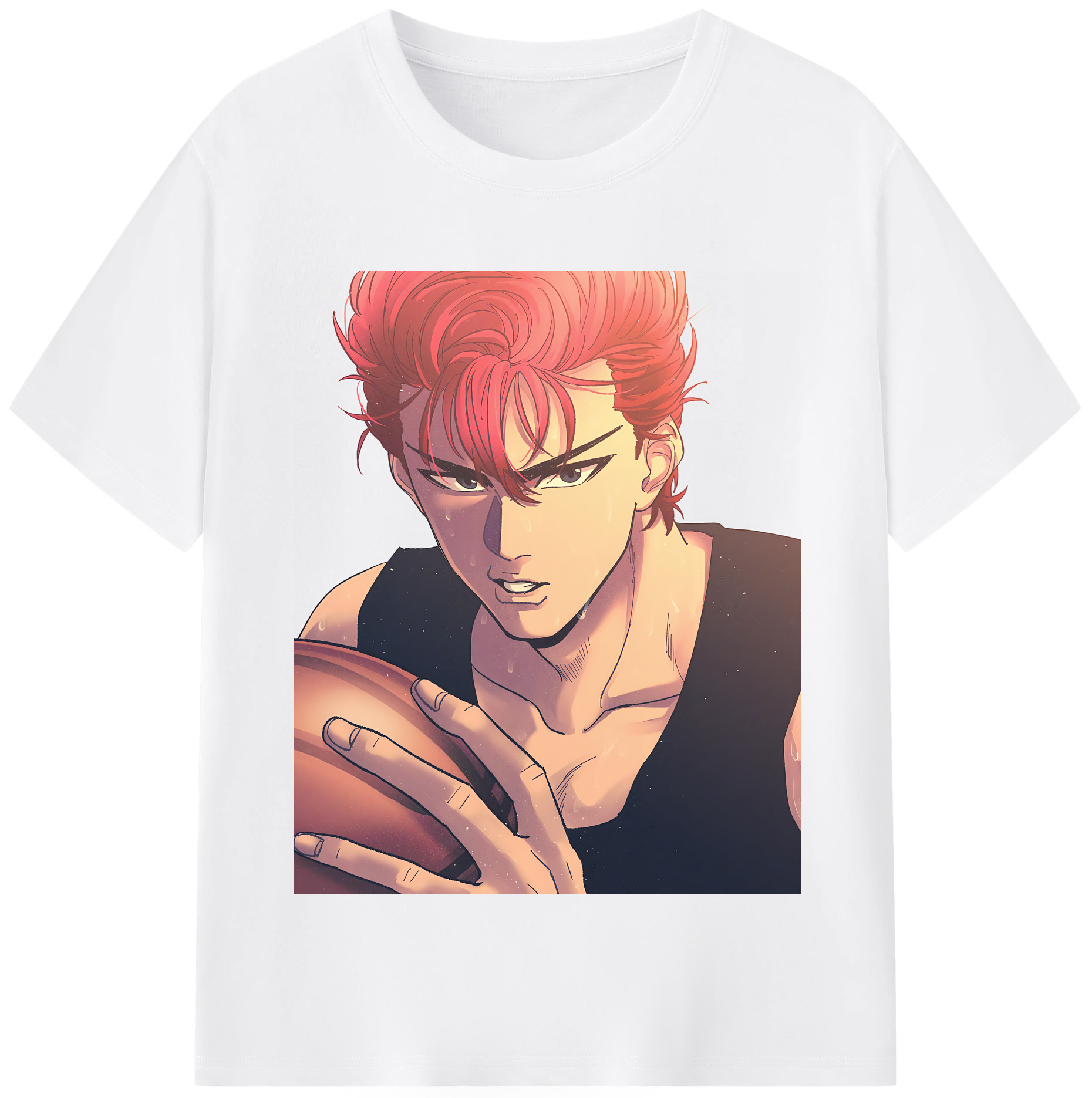 SLAM DUNK／スラムダンク 綿100％半袖Tシャツ（フロントプリント）
