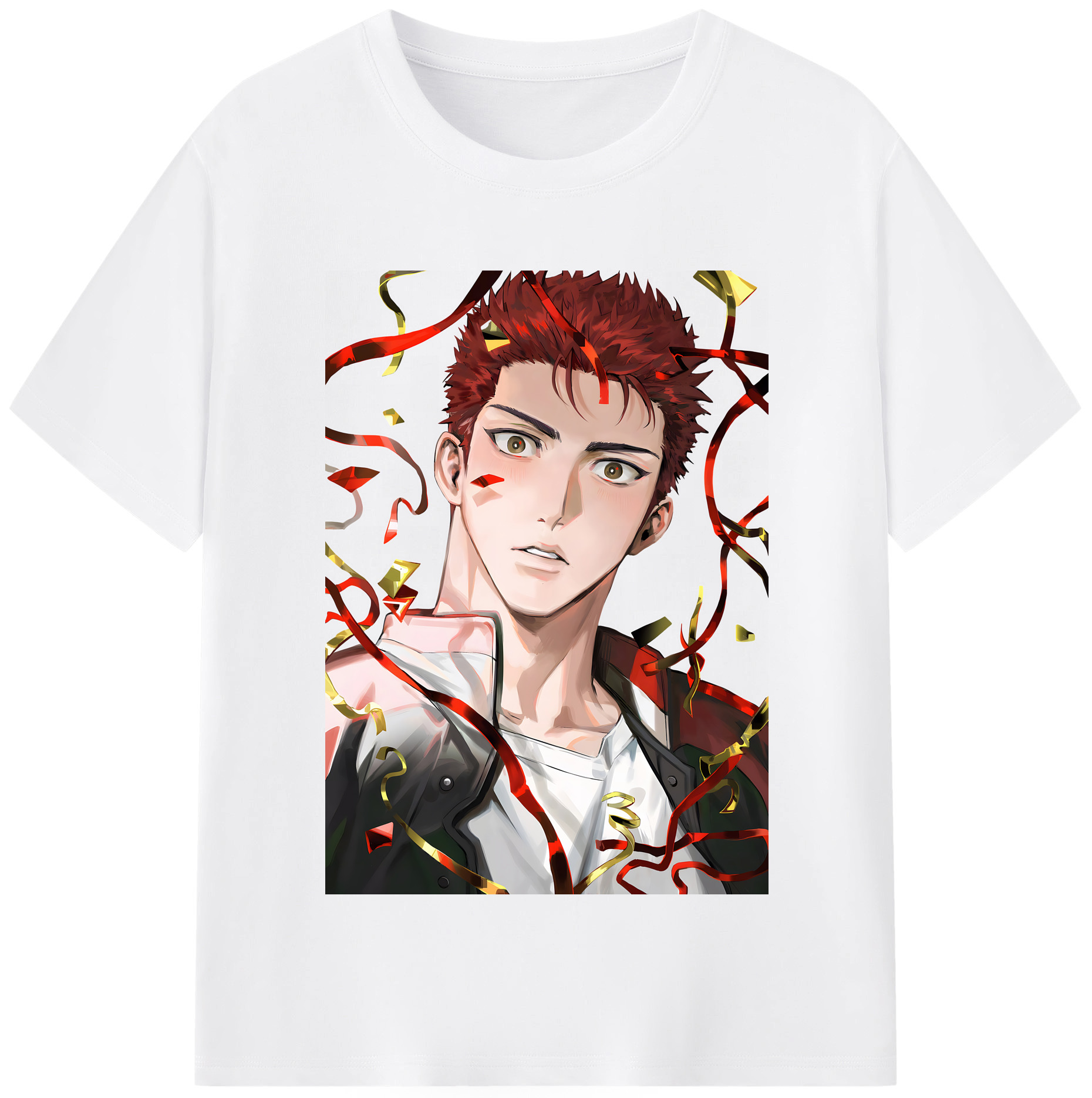 SLAM DUNK／スラムダンク 綿100％半袖Tシャツ（フロントプリント）