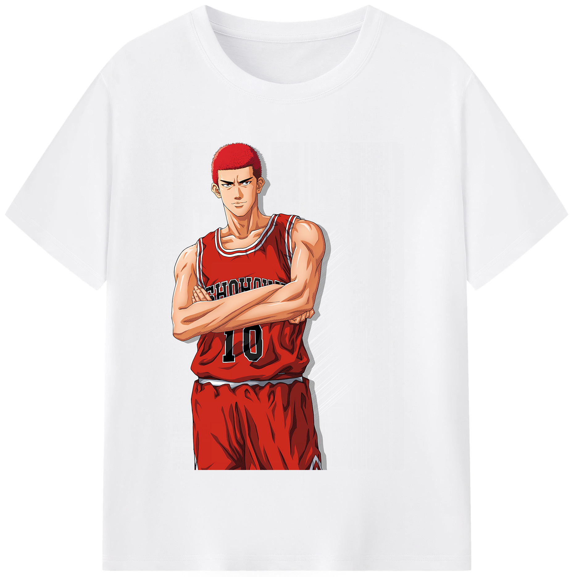 SLAM DUNK／スラムダンク 綿100％半袖Tシャツ（フロントプリント）