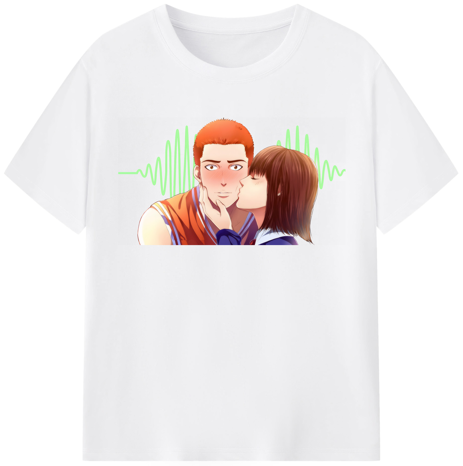 SLAM DUNK／スラムダンク 綿100％半袖Tシャツ（フロントプリント）