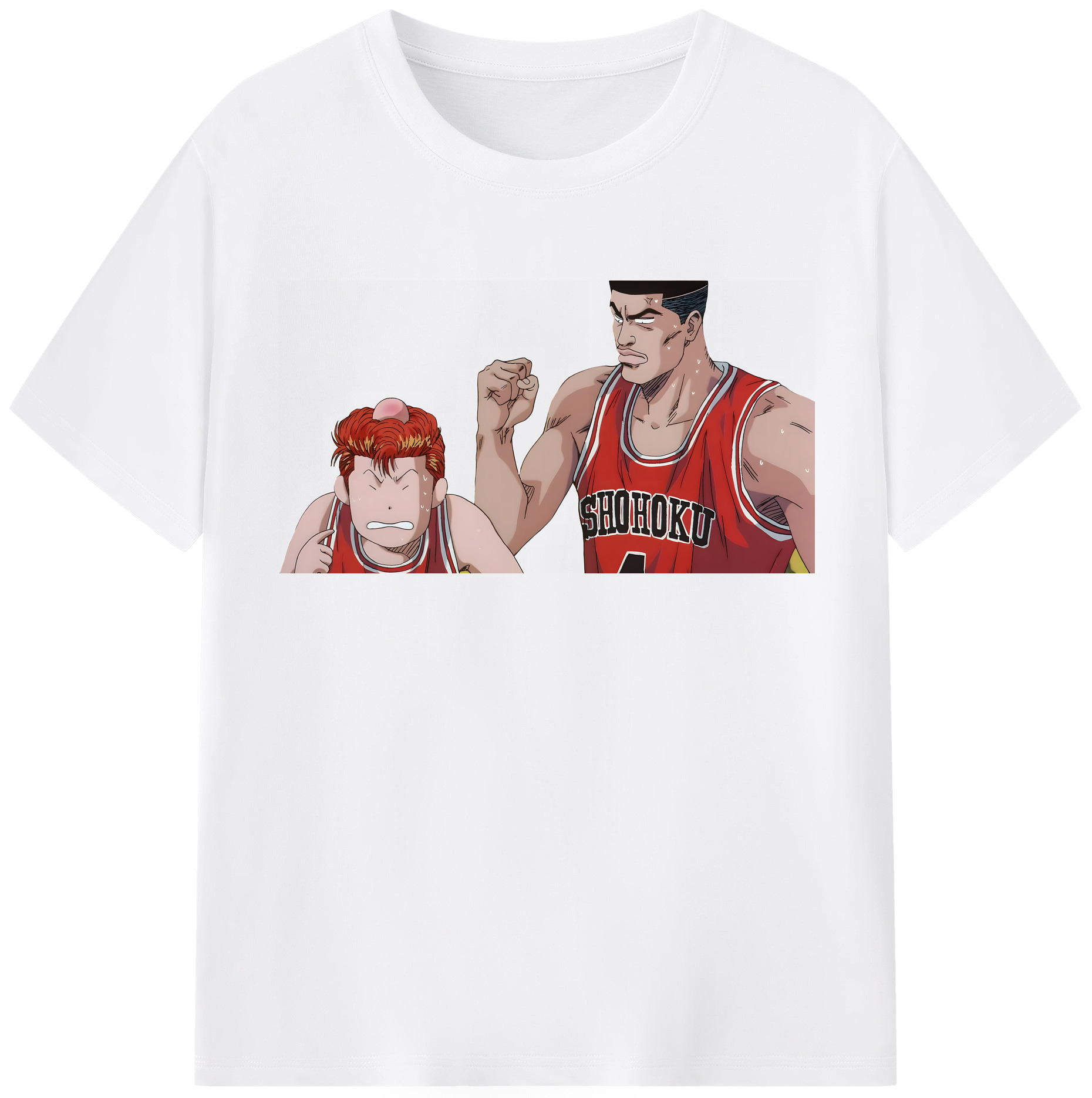 SLAM DUNK／スラムダンク 綿100％半袖Tシャツ（フロントプリント）