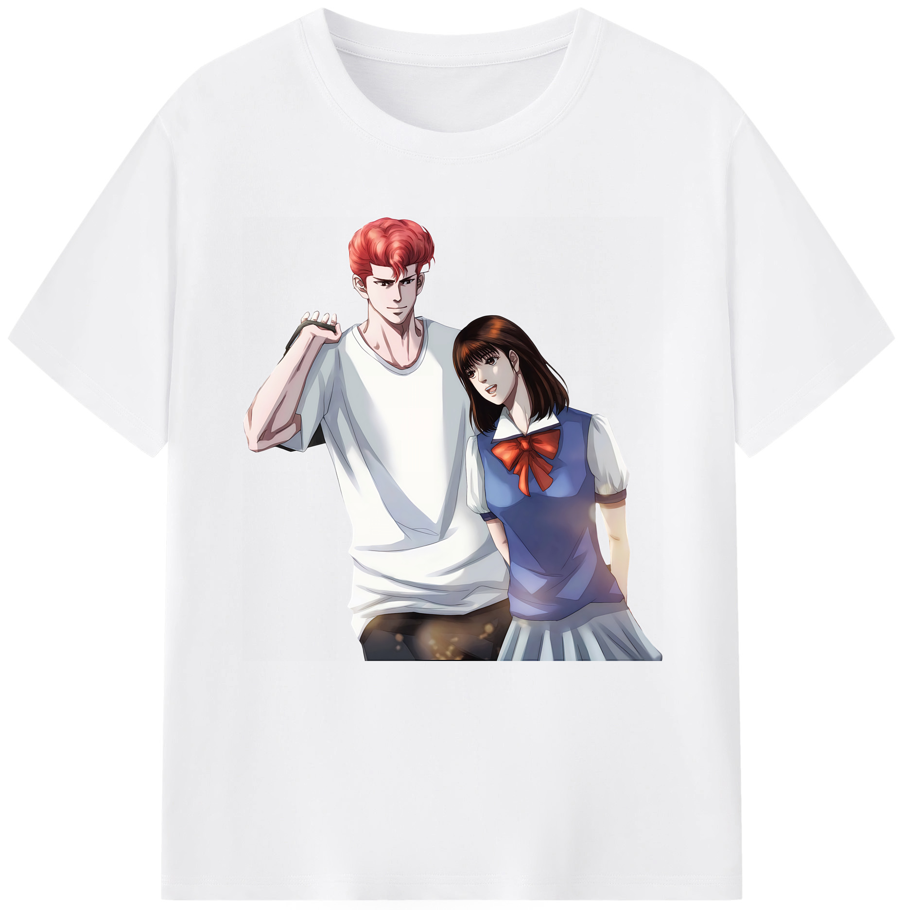 SLAM DUNK／スラムダンク 綿100％半袖Tシャツ（フロントプリント）