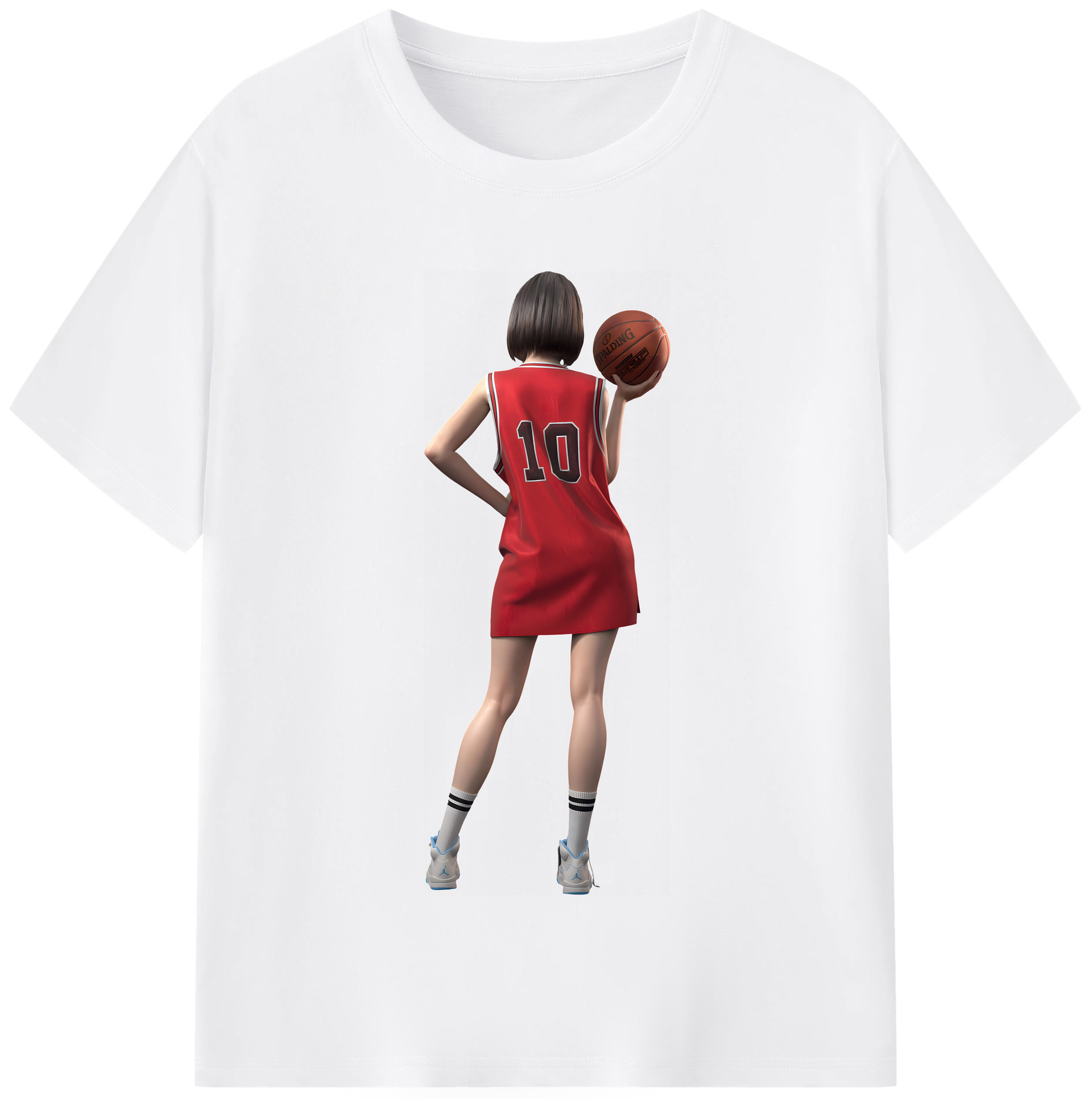 SLAM DUNK／スラムダンク 綿100％半袖Tシャツ（フロントプリント）
