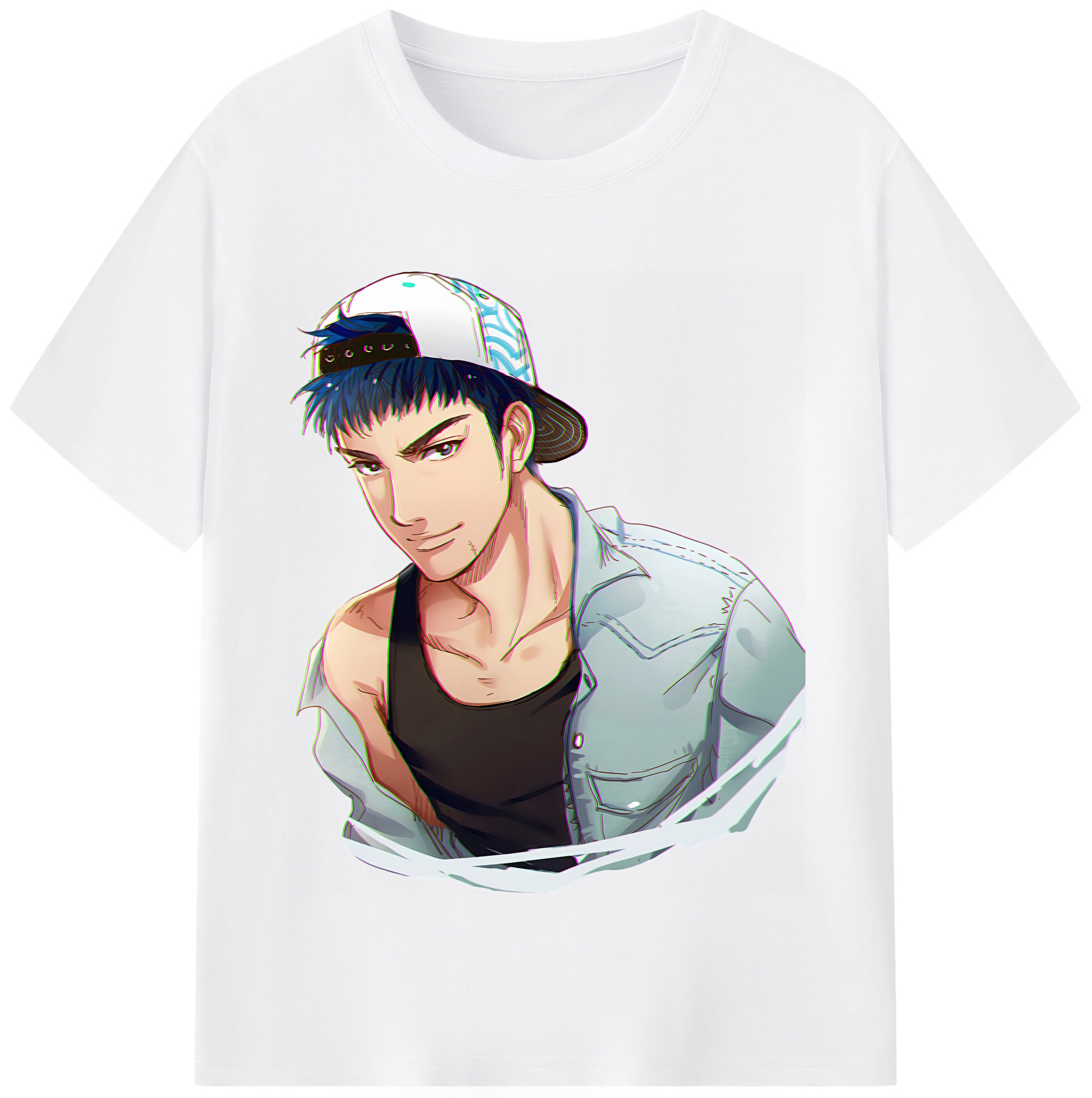 SLAM DUNK／スラムダンク 綿100％半袖Tシャツ（フロントプリント）