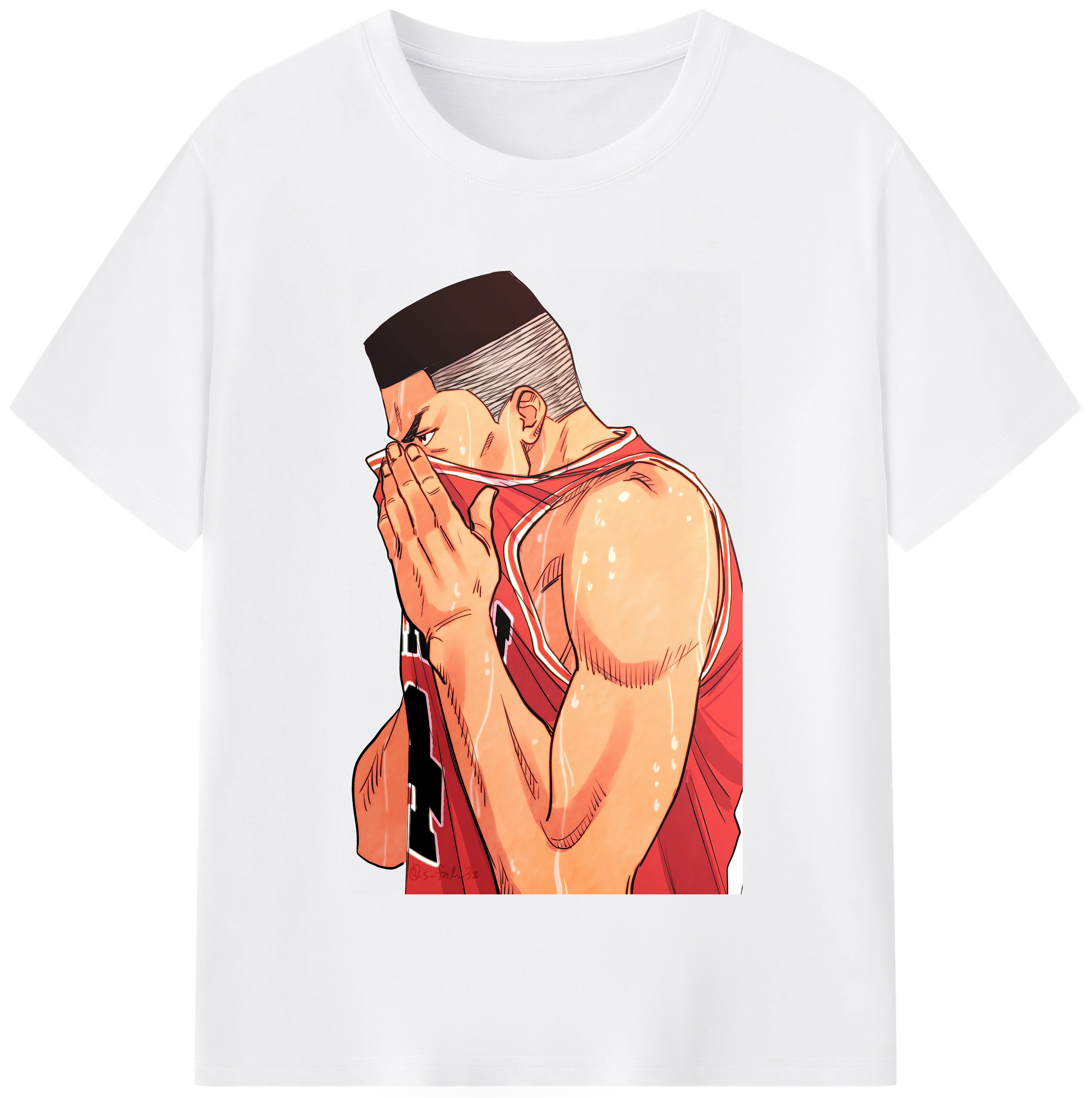 SLAM DUNK／スラムダンク 綿100％半袖Tシャツ（フロントプリント）