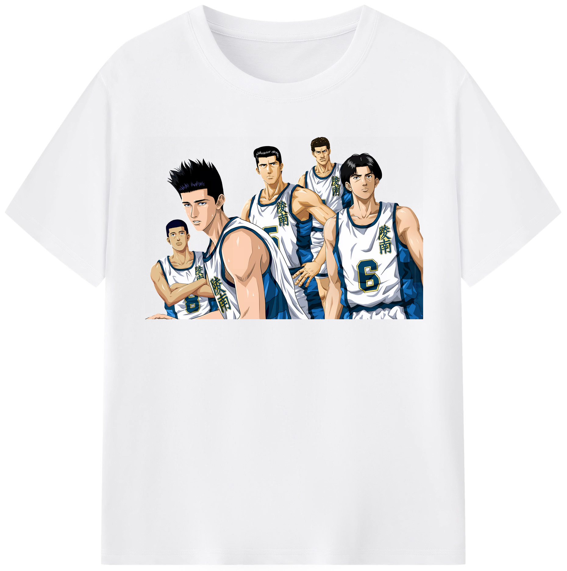 SLAM DUNK／スラムダンク 綿100％半袖Tシャツ（フロントプリント）