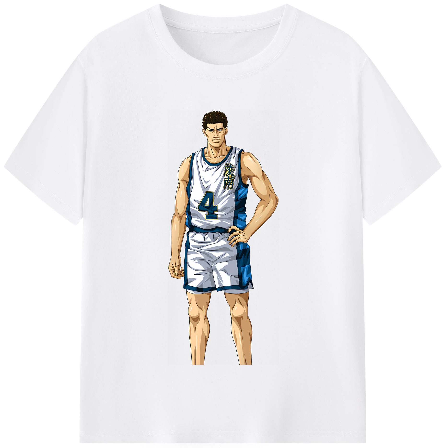 SLAM DUNK／スラムダンク 綿100％半袖Tシャツ（フロントプリント）