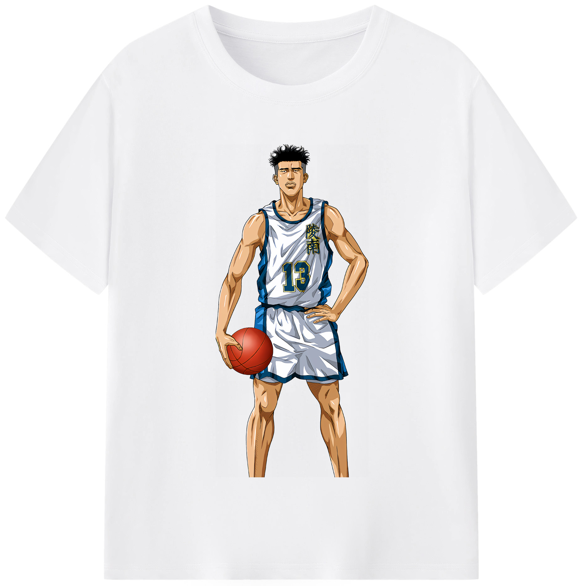 SLAM DUNK／スラムダンク 綿100％半袖Tシャツ（フロントプリント）