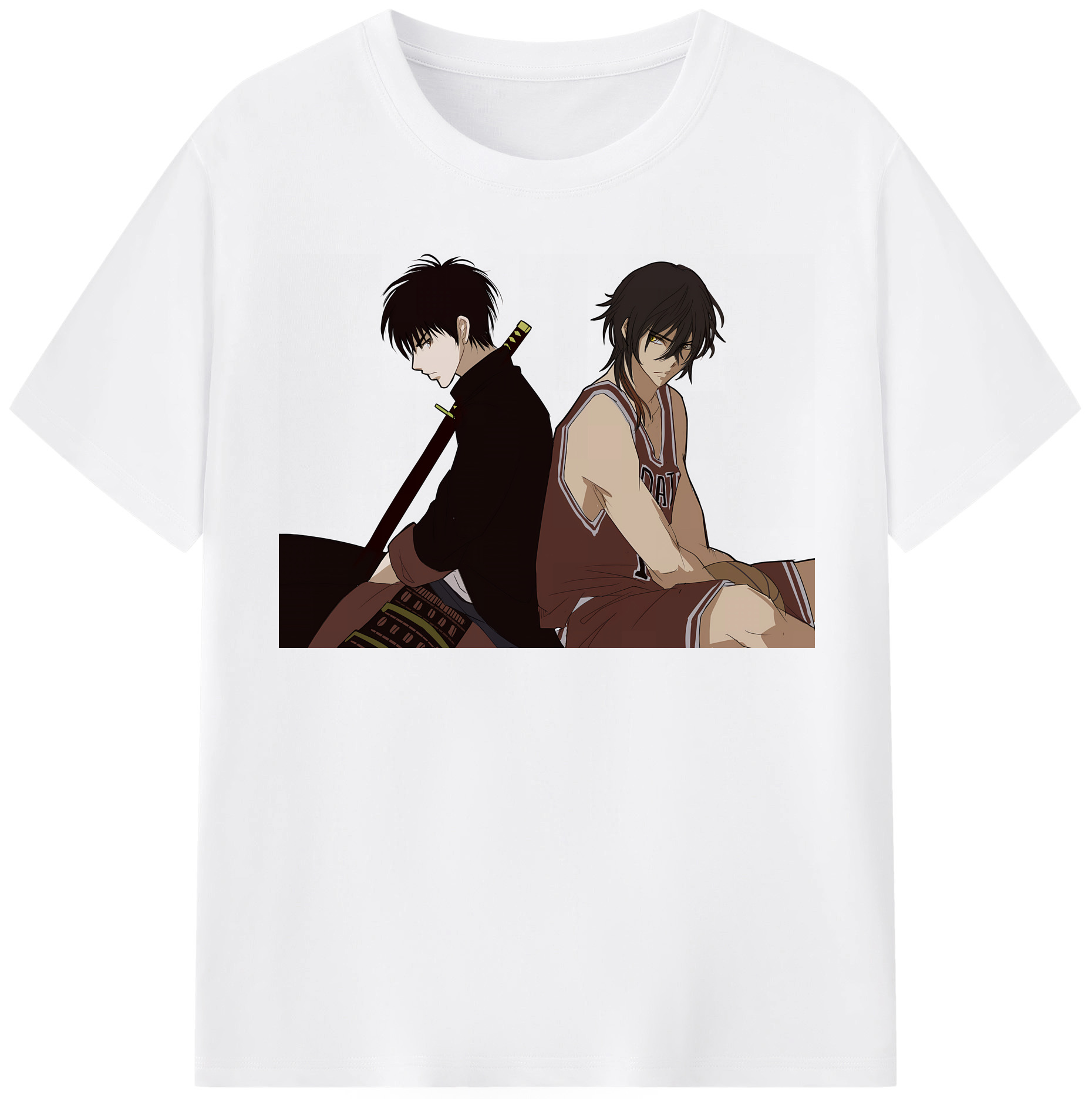 SLAM DUNK／スラムダンク 綿100％半袖Tシャツ（フロントプリント）