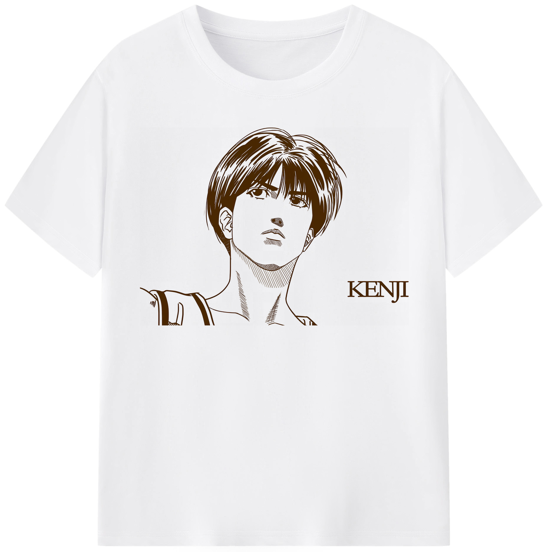 SLAM DUNK／スラムダンク 綿100％半袖Tシャツ（フロントプリント）