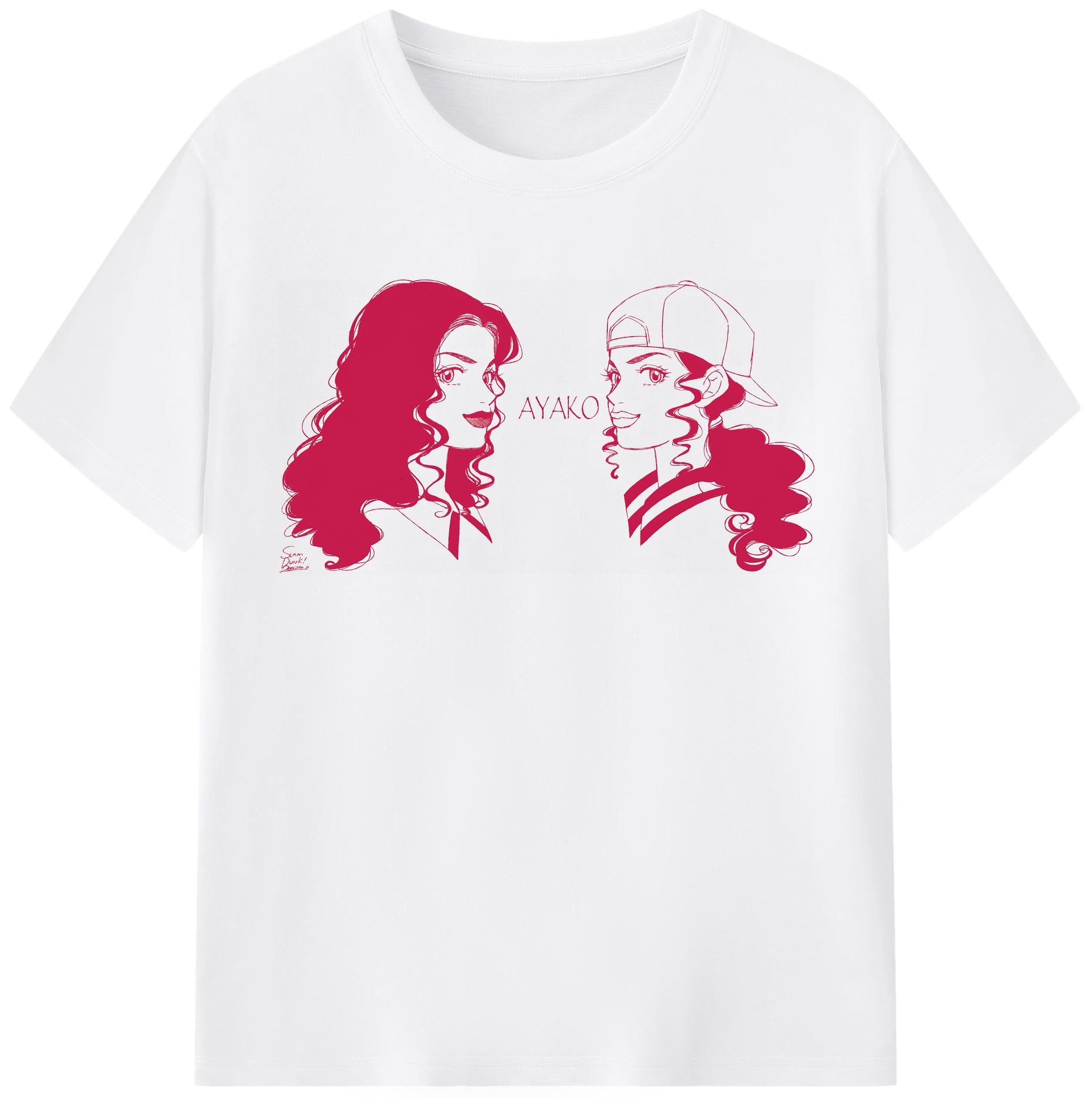 SLAM DUNK／スラムダンク 綿100％半袖Tシャツ（フロントプリント）