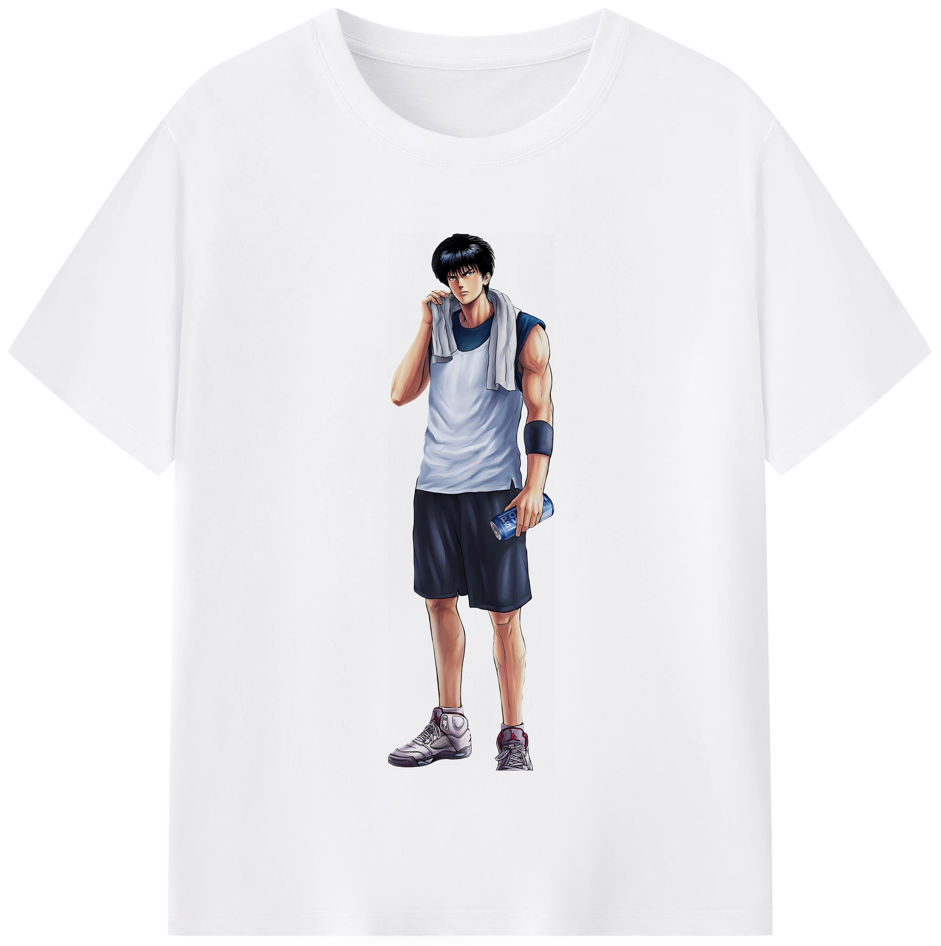 SLAM DUNK／スラムダンク 綿100％半袖Tシャツ（フロントプリント）