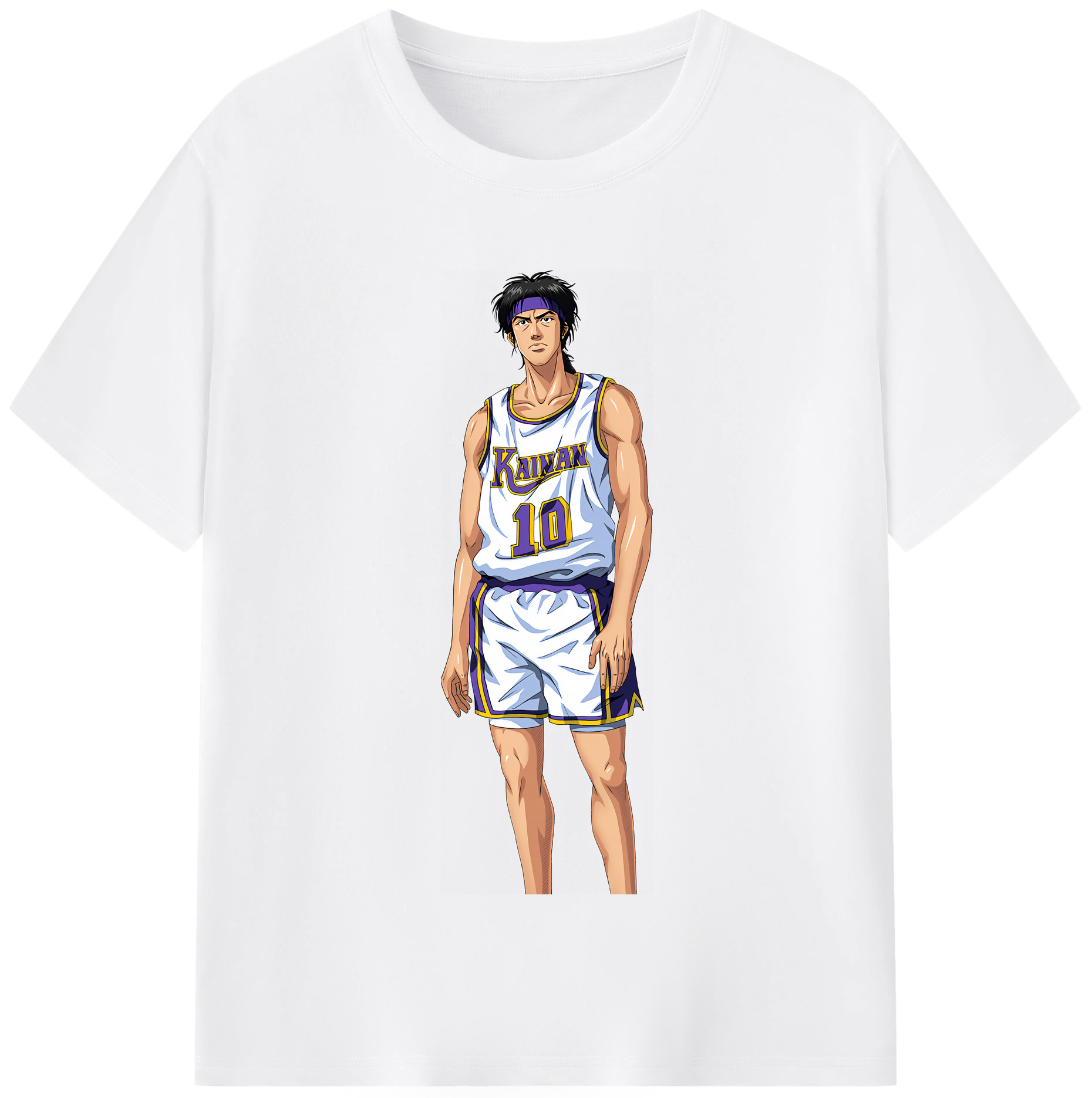 SLAM DUNK／スラムダンク 綿100％半袖Tシャツ（フロントプリント）