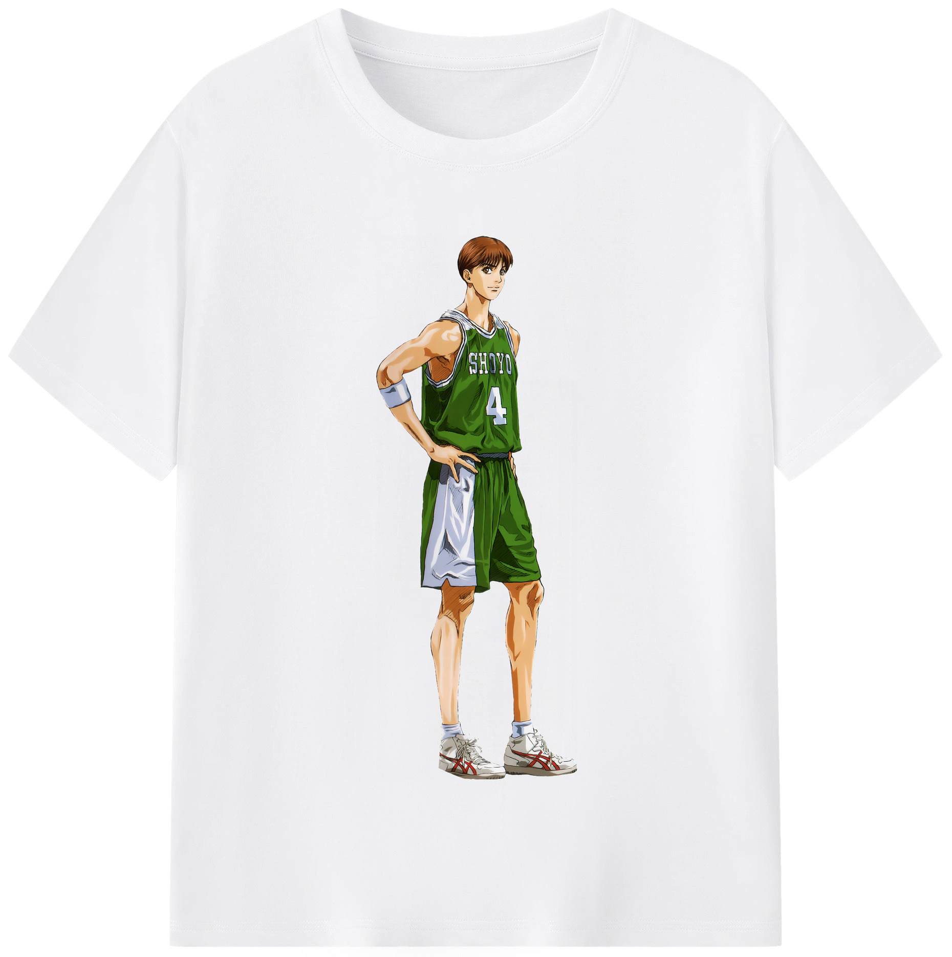 SLAM DUNK／スラムダンク 綿100％半袖Tシャツ（フロントプリント）