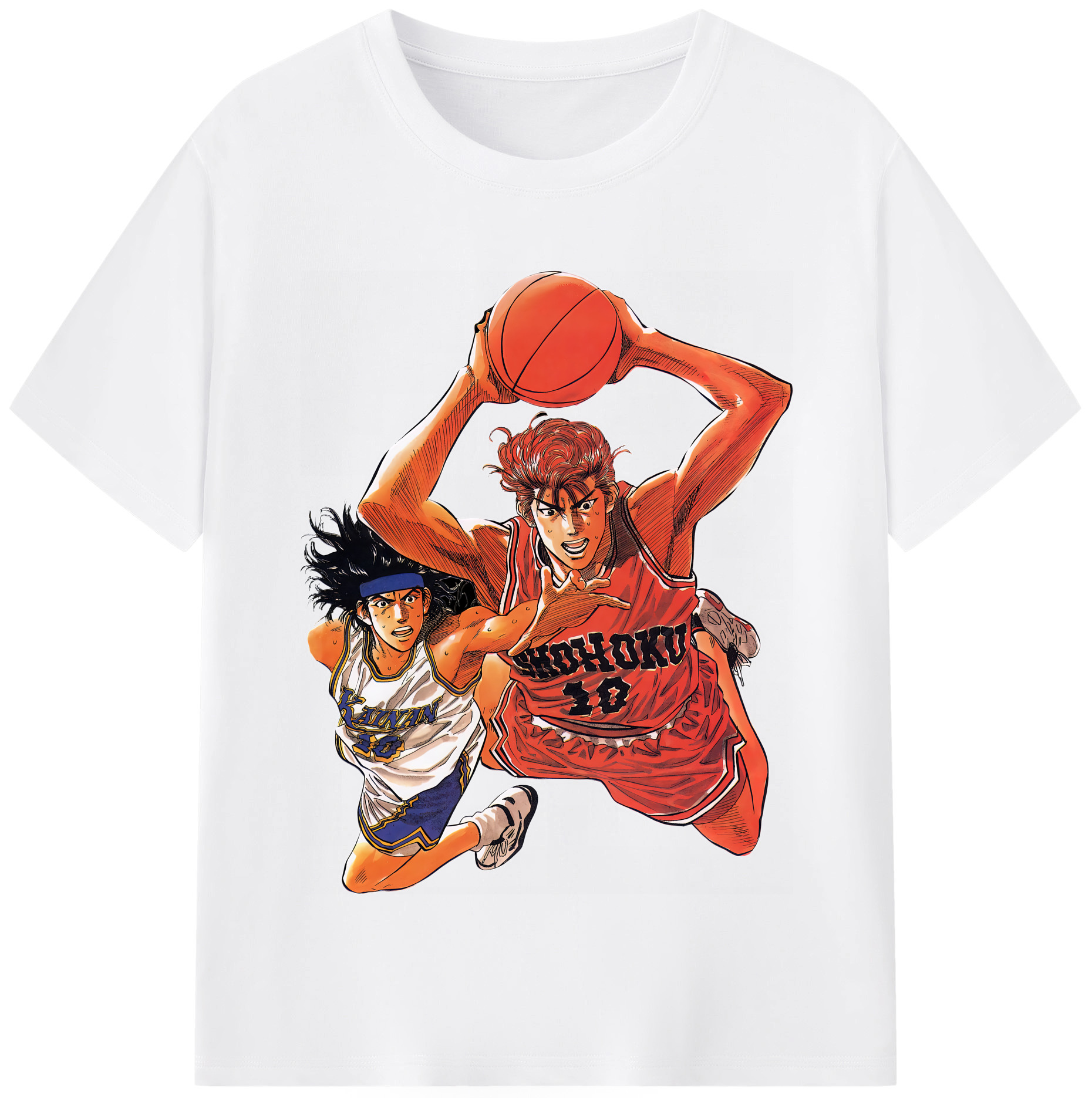 SLAM DUNK／スラムダンク 綿100％半袖Tシャツ（フロントプリント）
