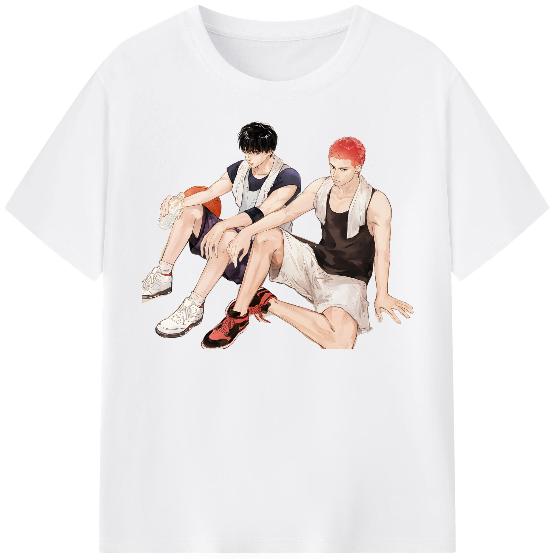 SLAM DUNK／スラムダンク 綿100％半袖Tシャツ（フロントプリント）