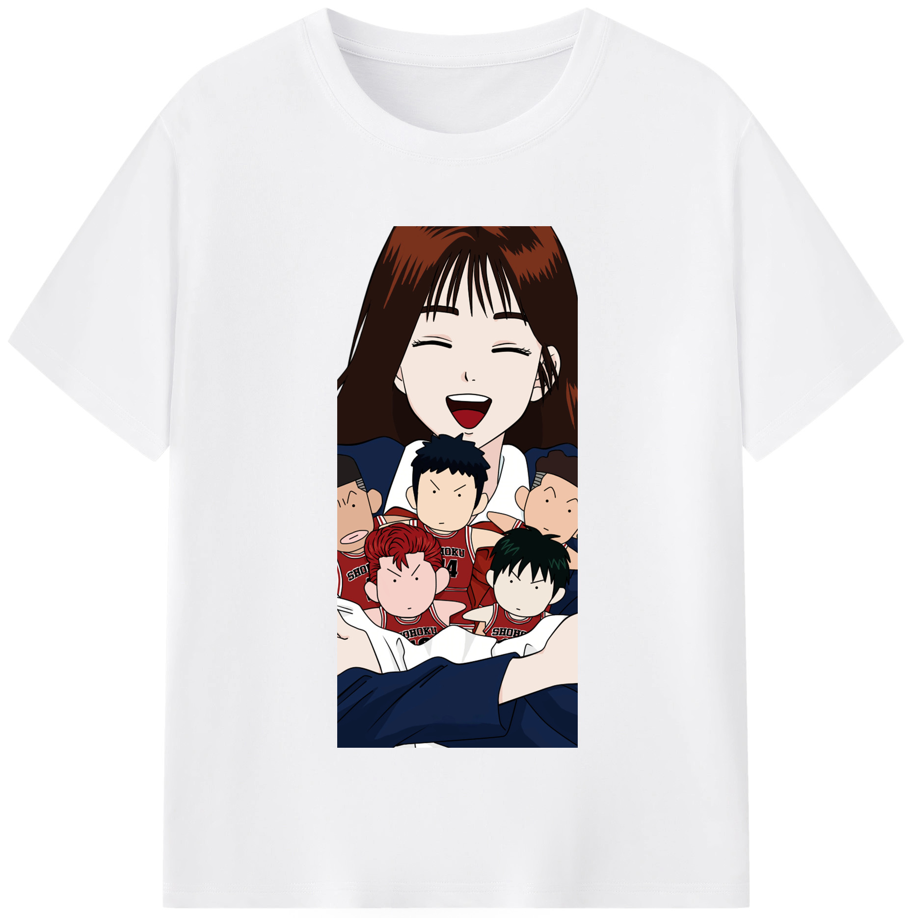 SLAM DUNK／スラムダンク 綿100％半袖Tシャツ（フロントプリント）