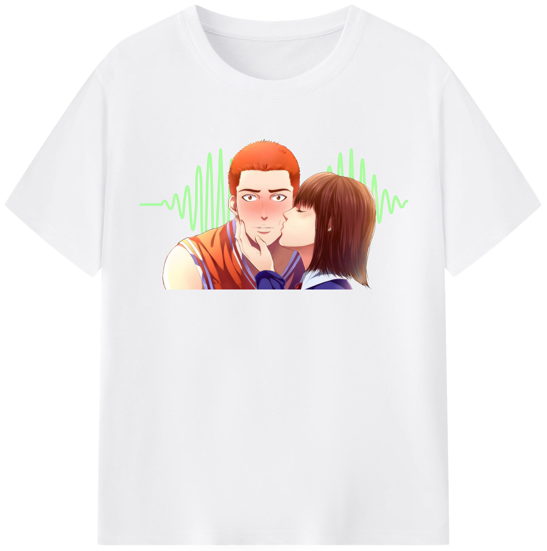 SLAM DUNK／スラムダンク 綿100％半袖Tシャツ（フロントプリント）