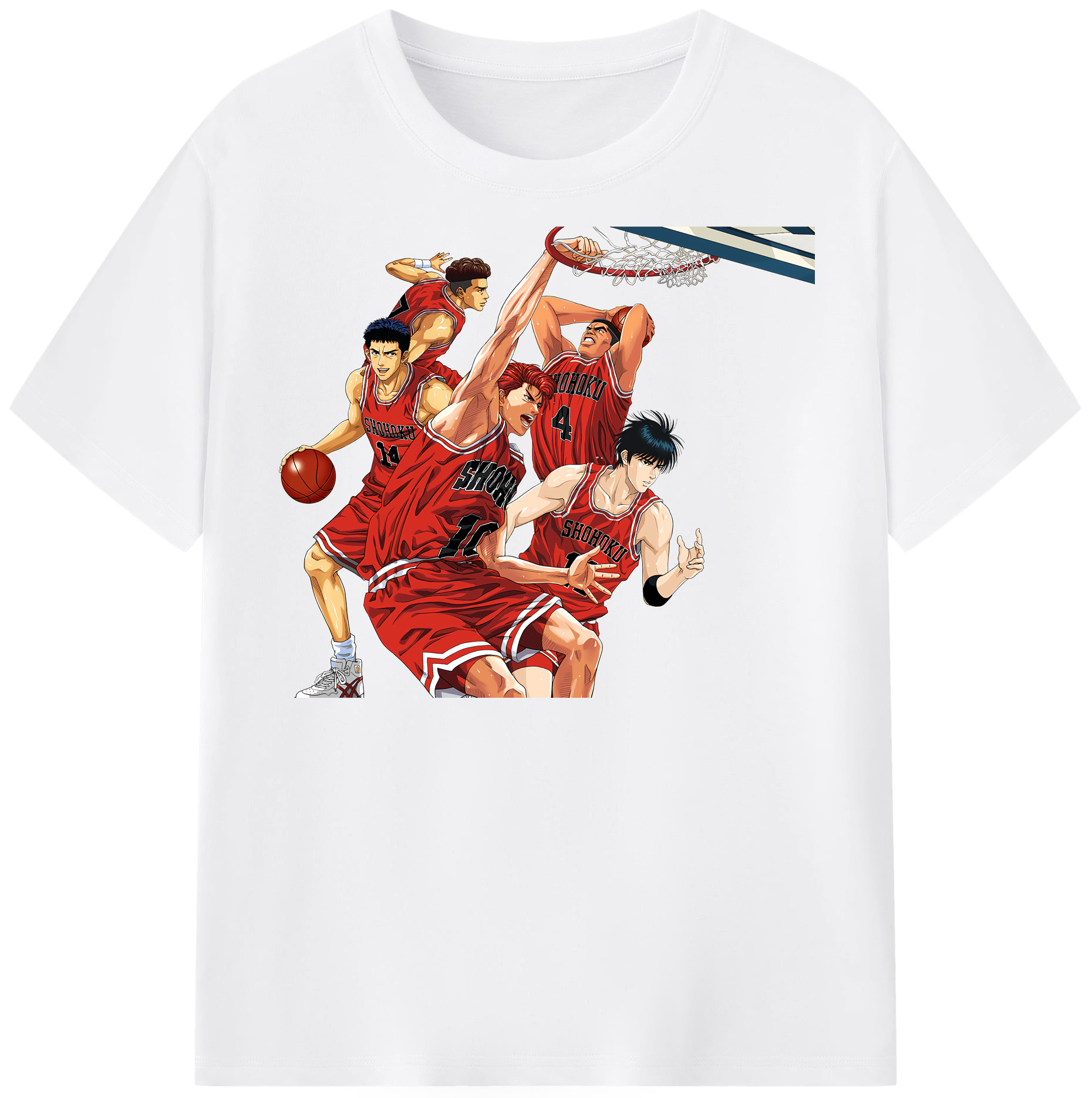 （画像用） SLAM DUNK／スラムダンク 綿100％半袖Tシャツ（フロントプリント）