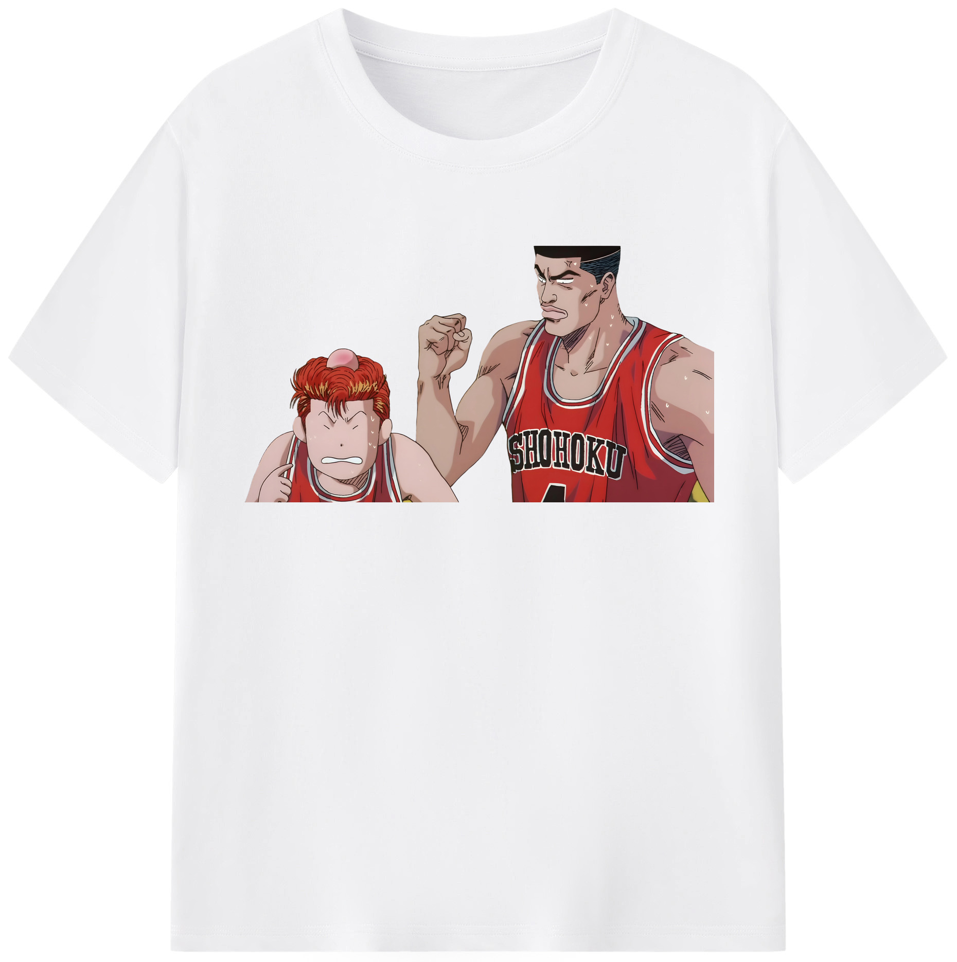 SLAM DUNK／スラムダンク 綿100％半袖Tシャツ（フロントプリント）