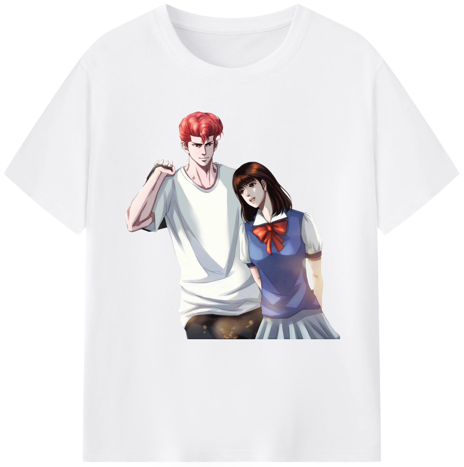 SLAM DUNK／スラムダンク 綿100％半袖Tシャツ（フロントプリント）